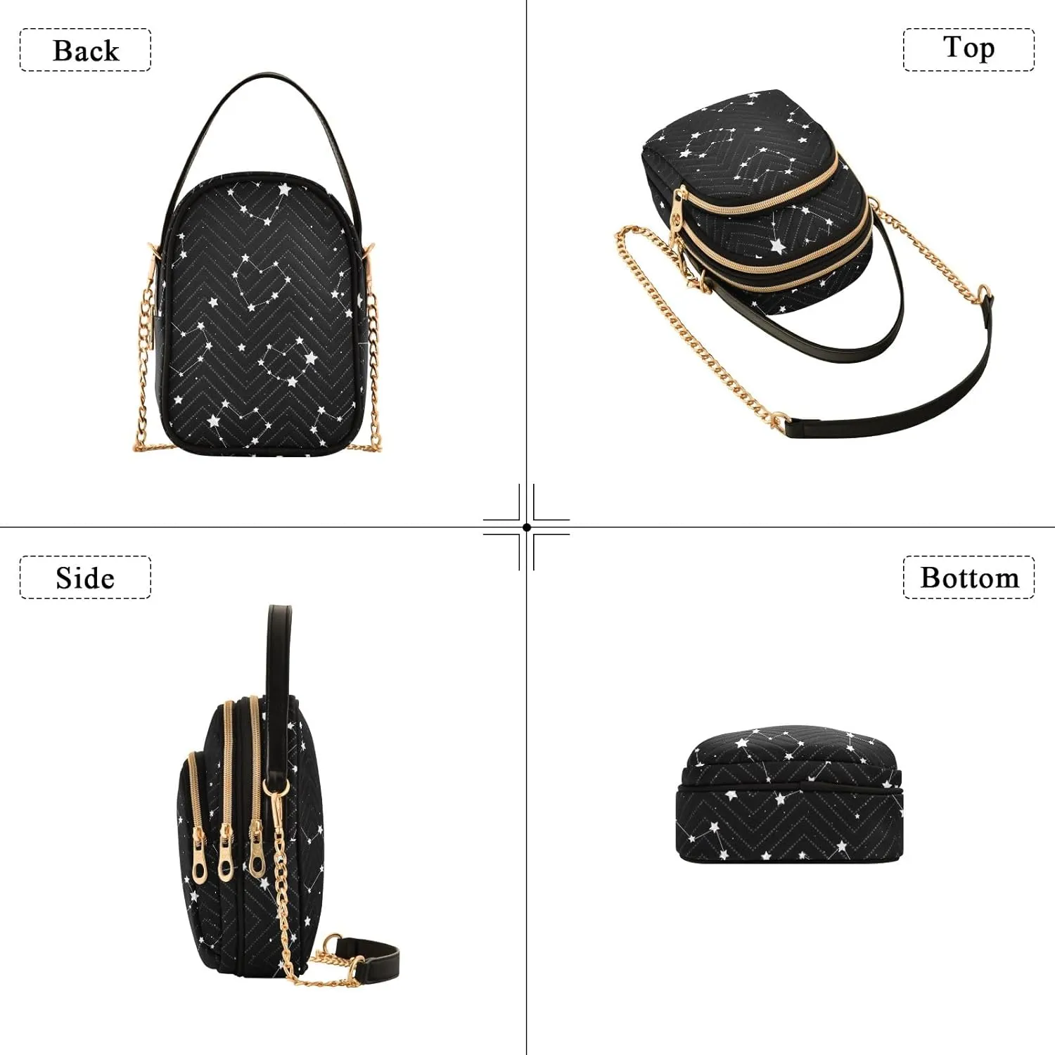Mardi Gras Mask Colorful Small Crossbody Bags for Women Trendy Phone Bag