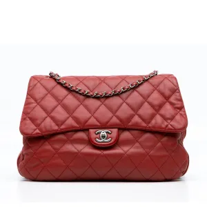 Maxi Lambskin 3 Accordion Flap