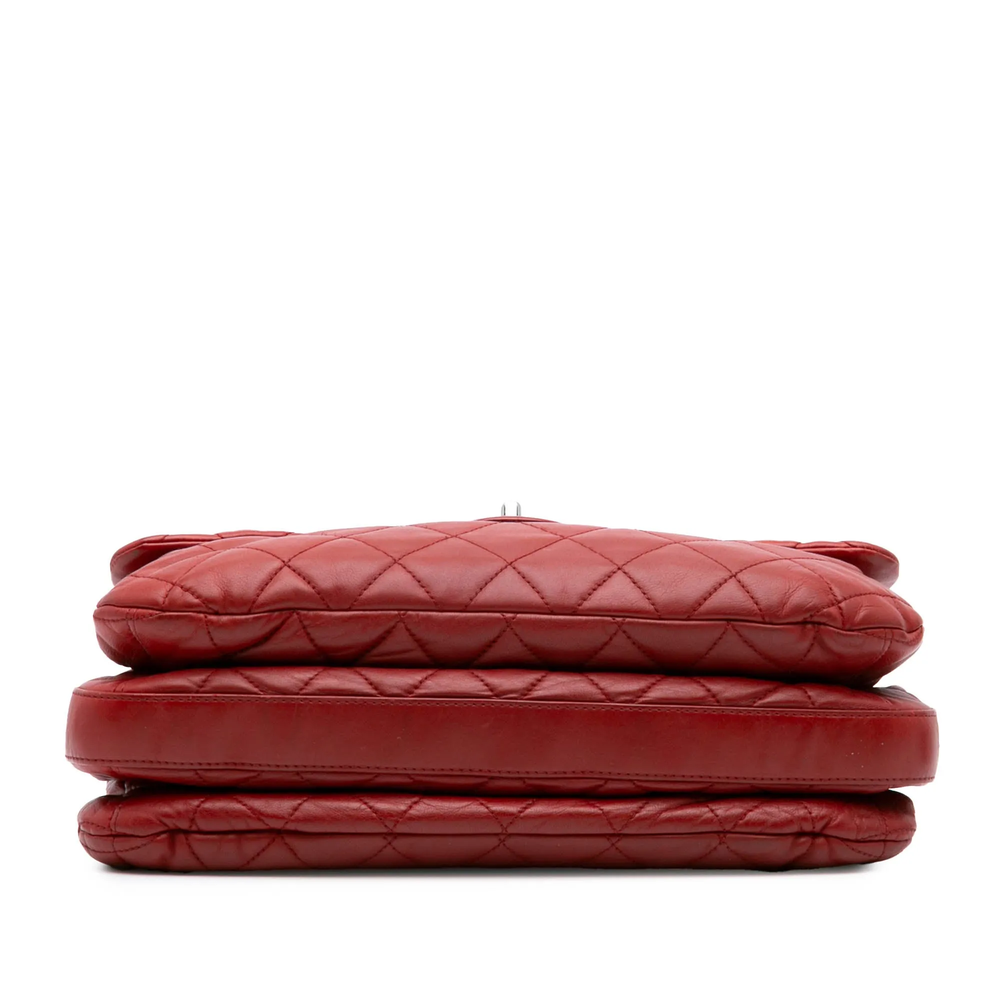 Maxi Lambskin 3 Accordion Flap