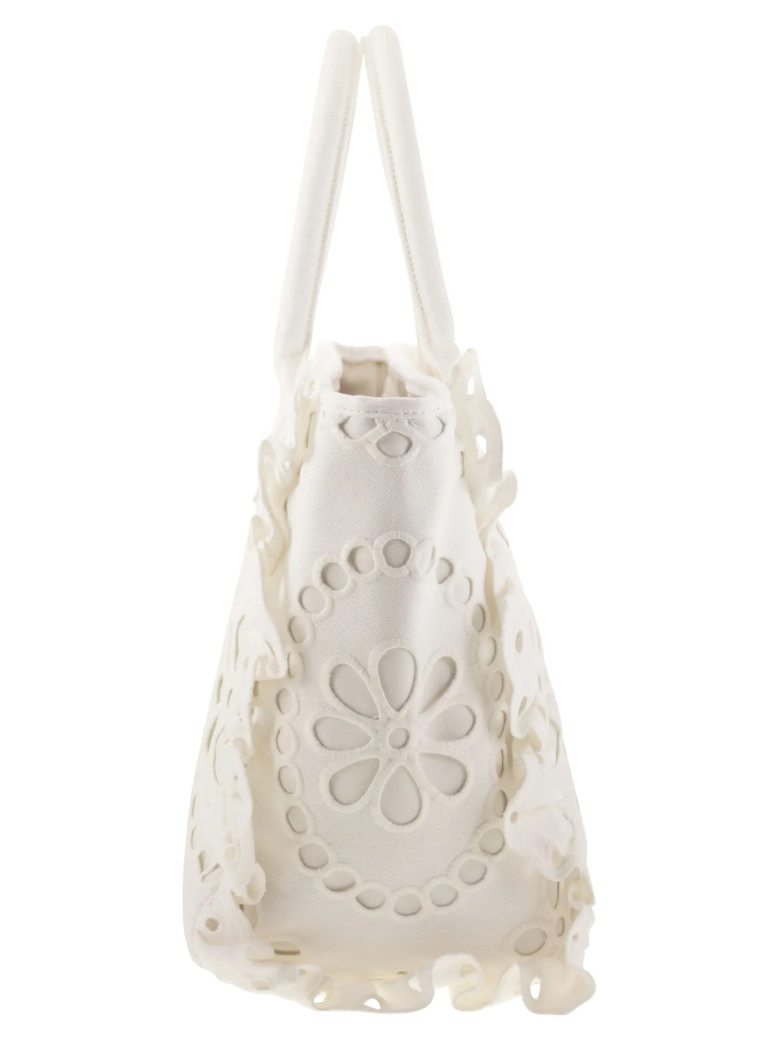 MC2 Saint Barth Vanity Volant Sangallo Lace Handbag