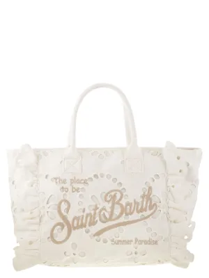 MC2 Saint Barth Vanity Volant Sangallo Lace Handbag