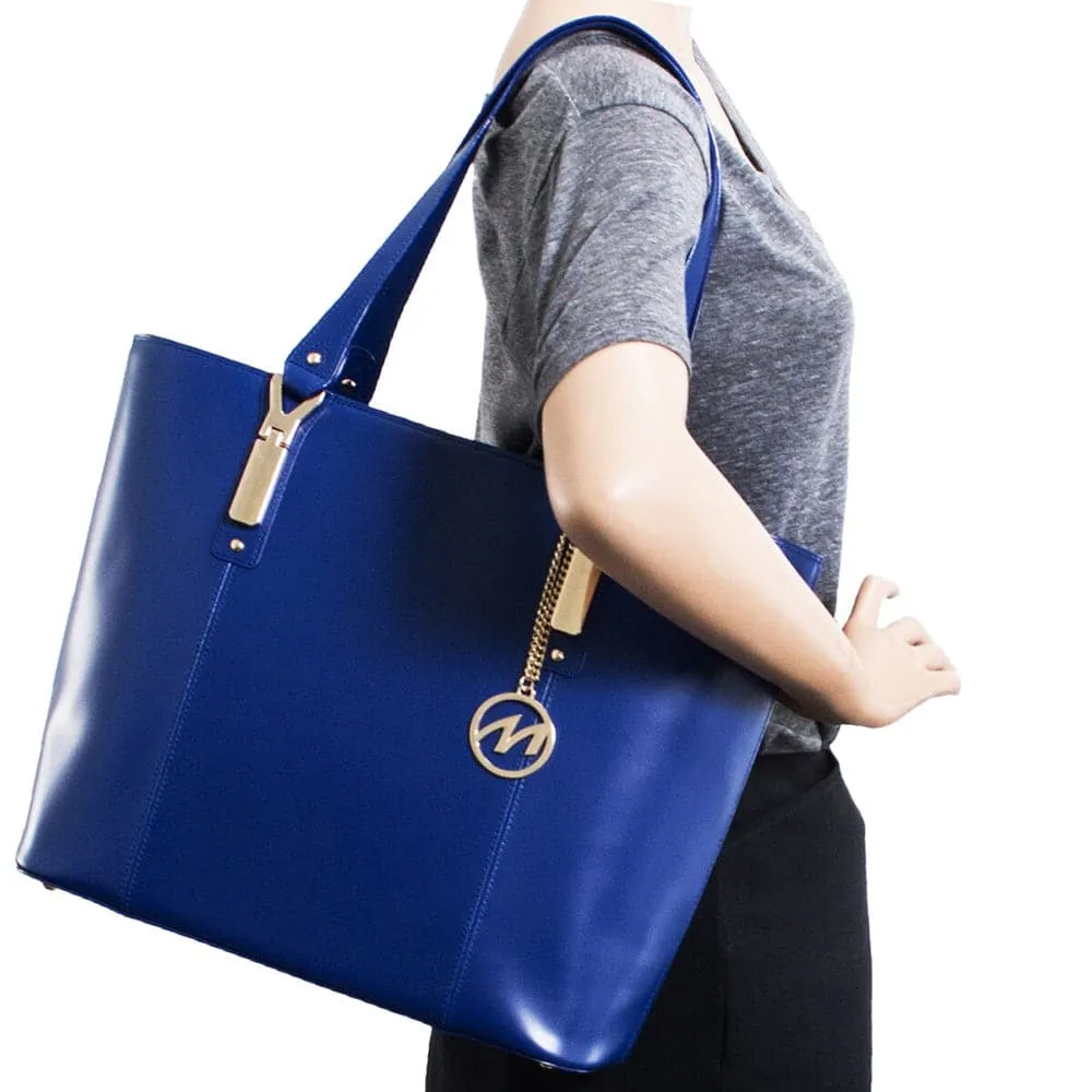 McKlein USA Savarna Leather Tote Bag with Tablet Pocket