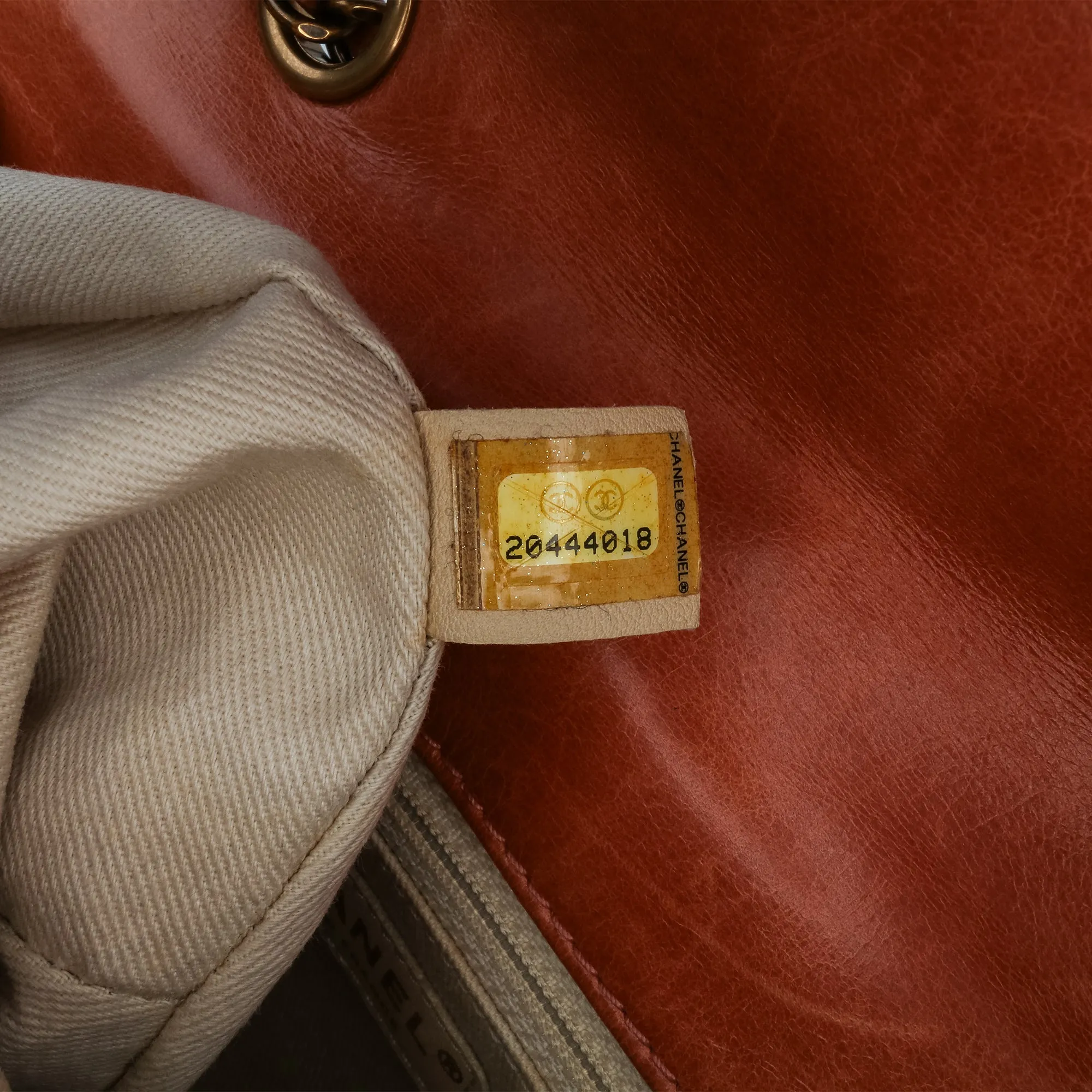 Medium Aged Calfskin Bubble CC Flap