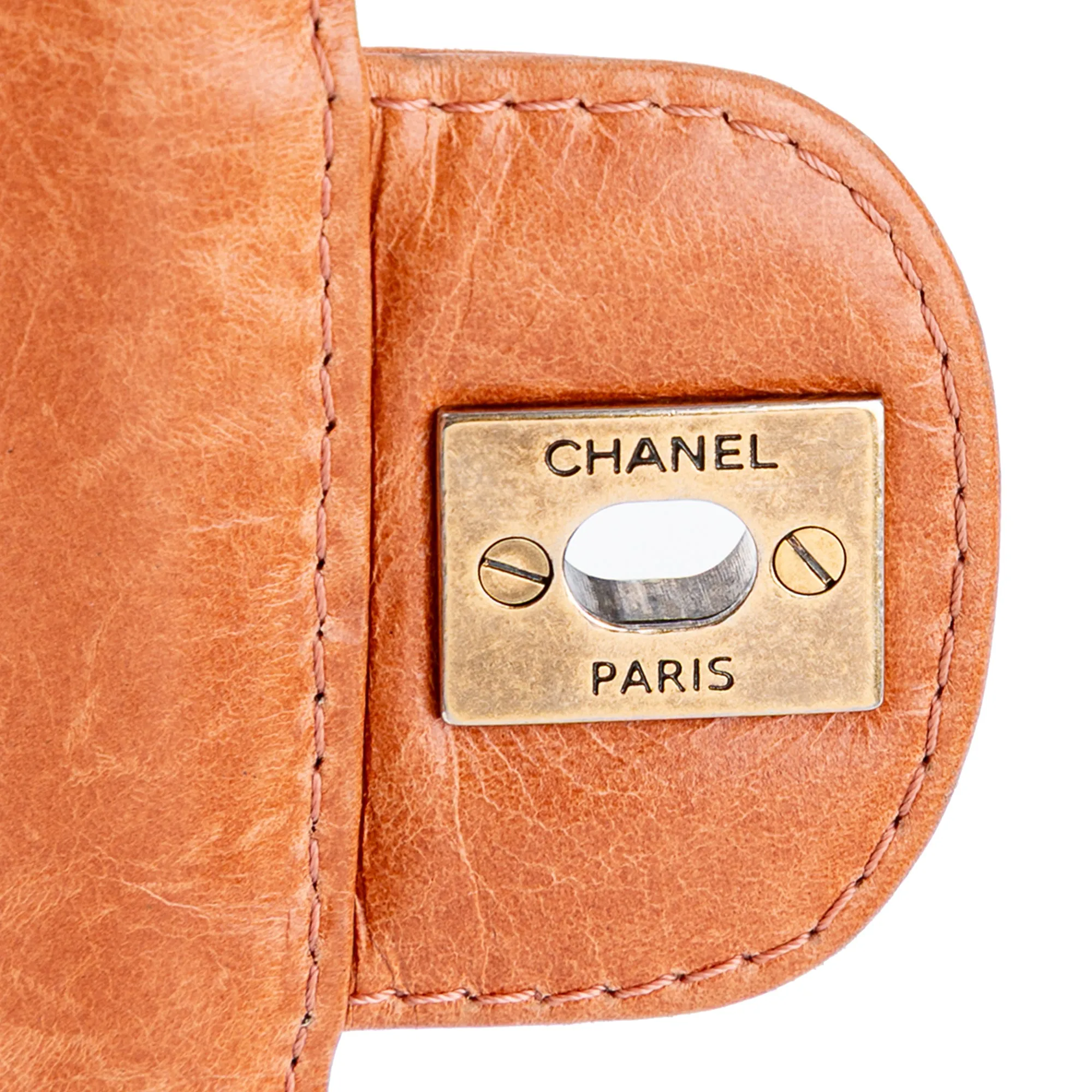 Medium Aged Calfskin Bubble CC Flap