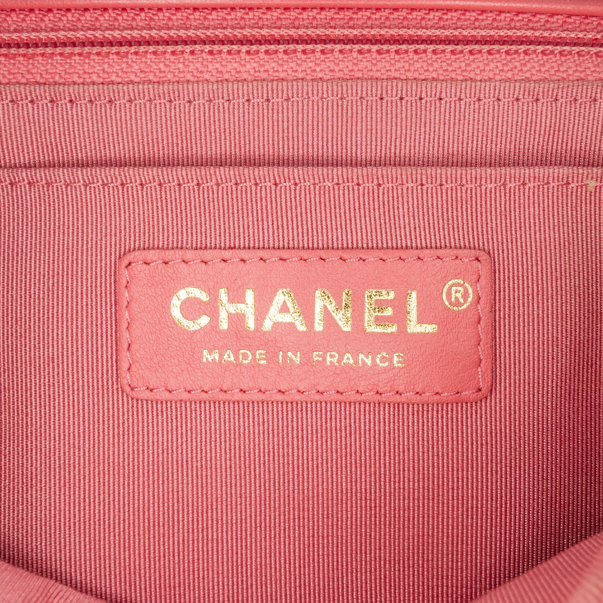 Medium Chevron Lambskin Statement Flap