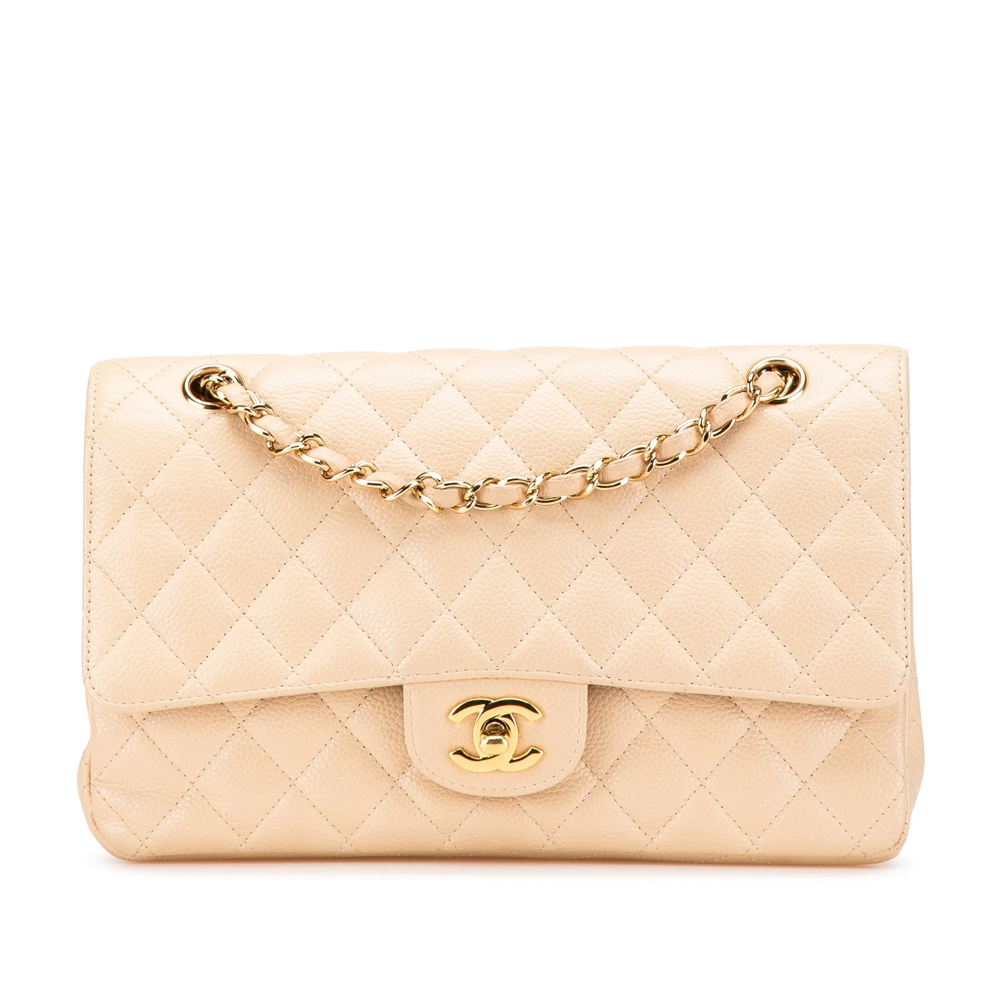 Medium Classic Caviar Double Flap