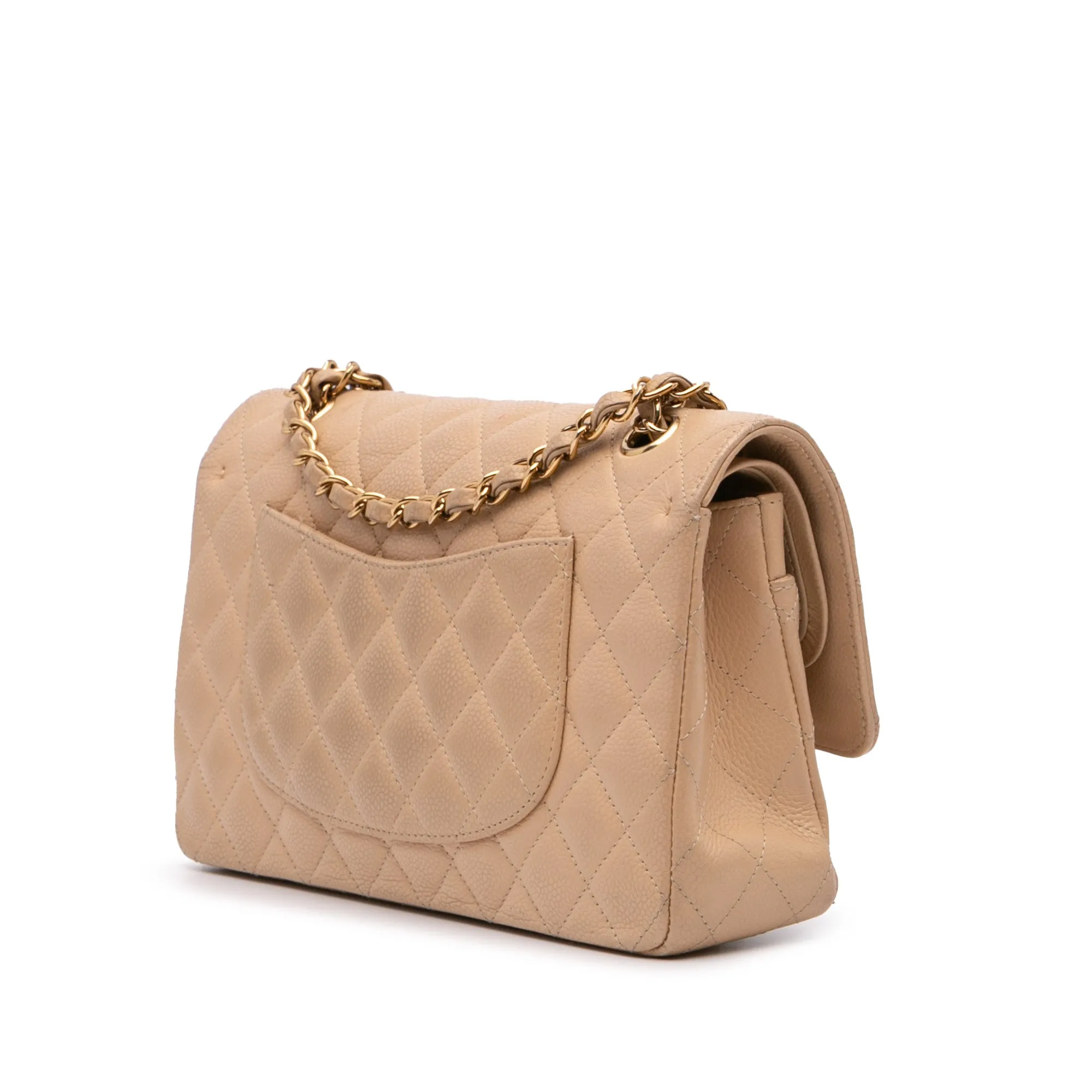 Medium Classic Caviar Double Flap