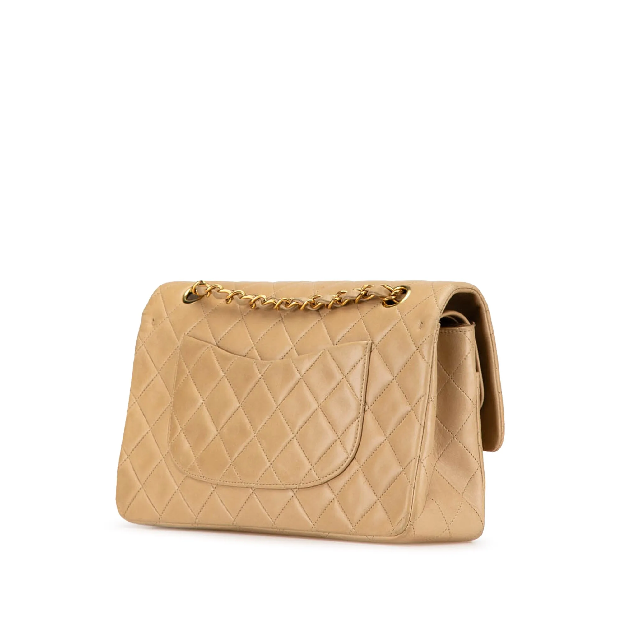 Medium Classic Lambskin Double Flap
