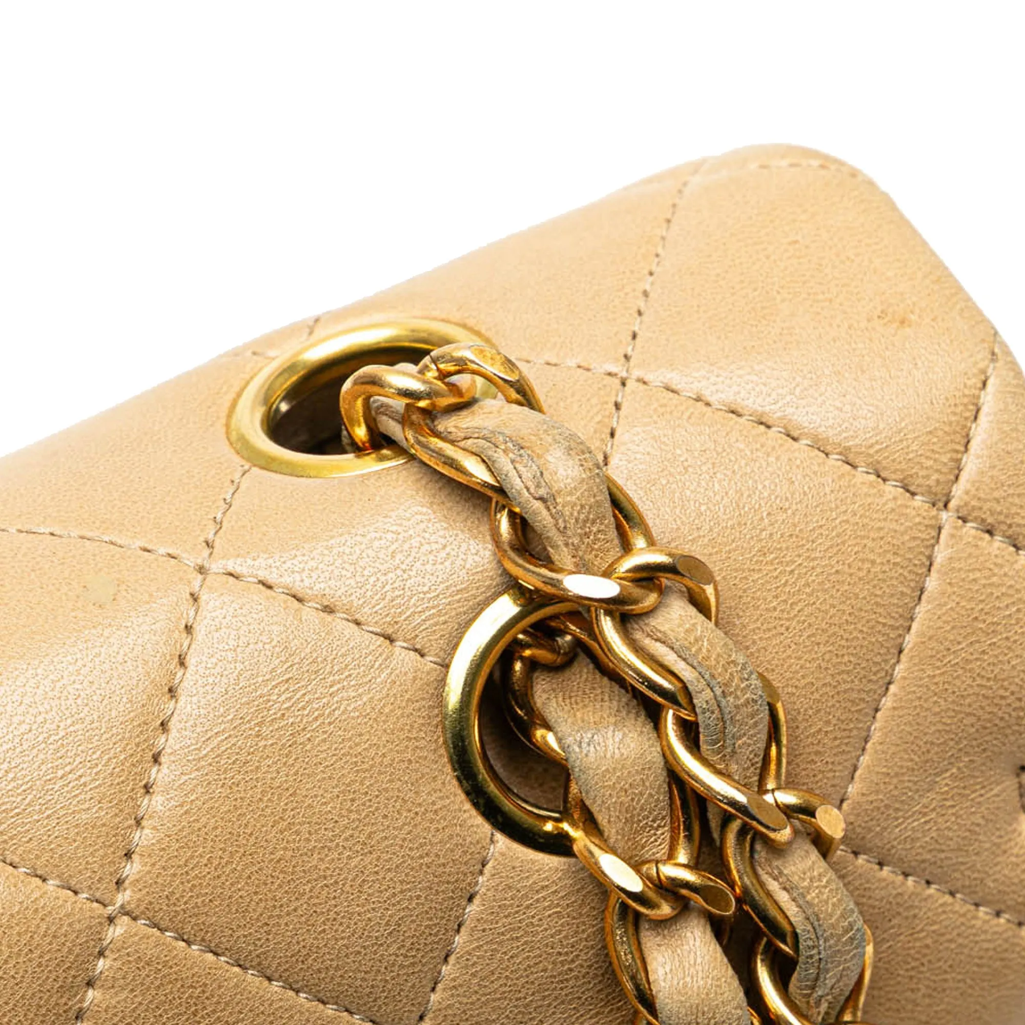 Medium Classic Lambskin Double Flap