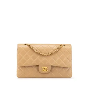 Medium Classic Lambskin Double Flap
