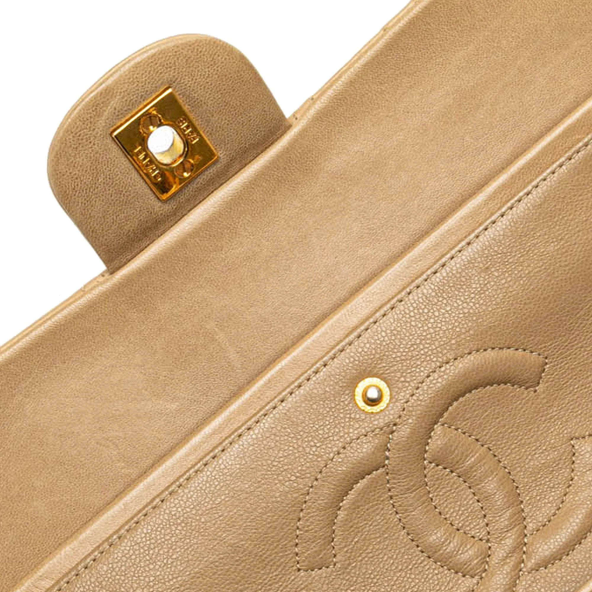 Medium Classic Lambskin Double Flap