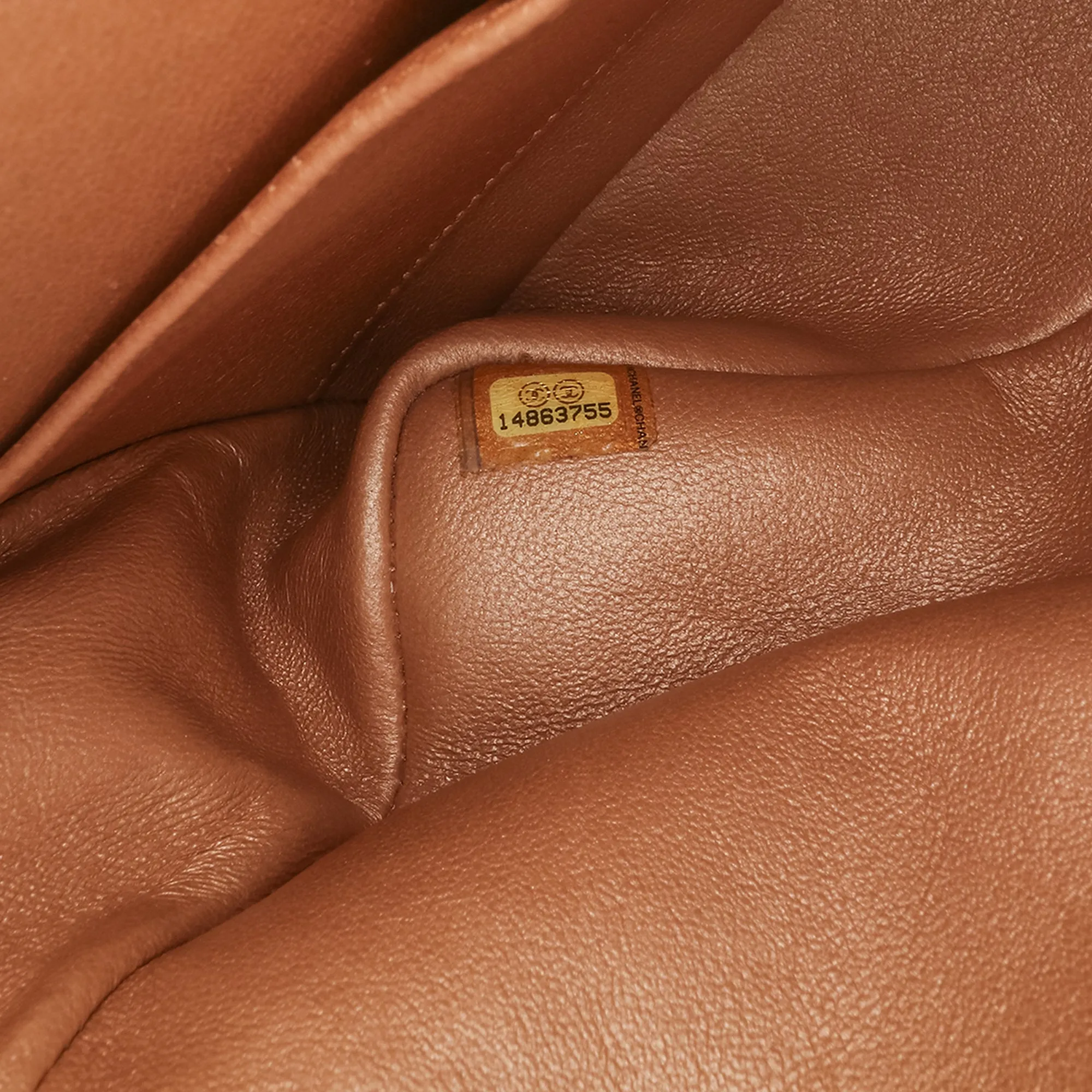Medium Classic Metallic Caviar Double Flap