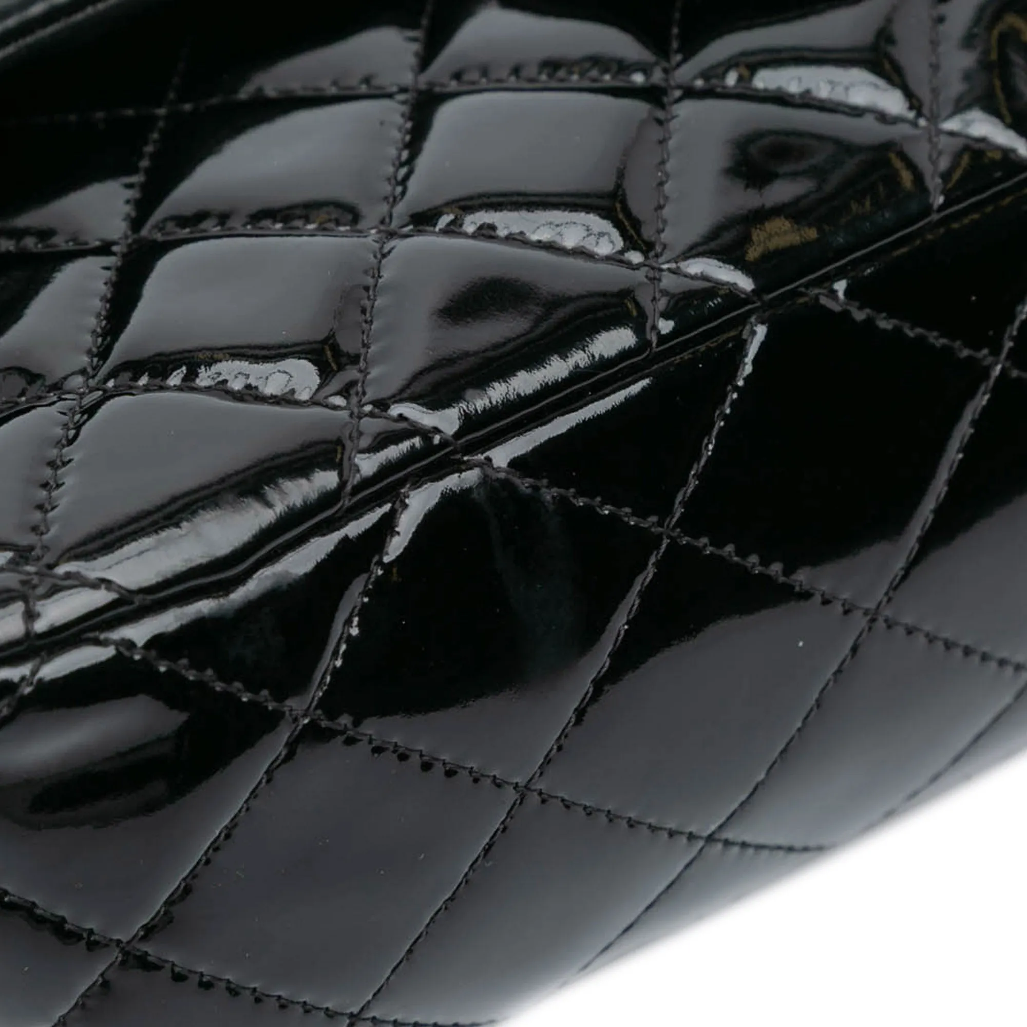 Medium Classic Patent Double Flap