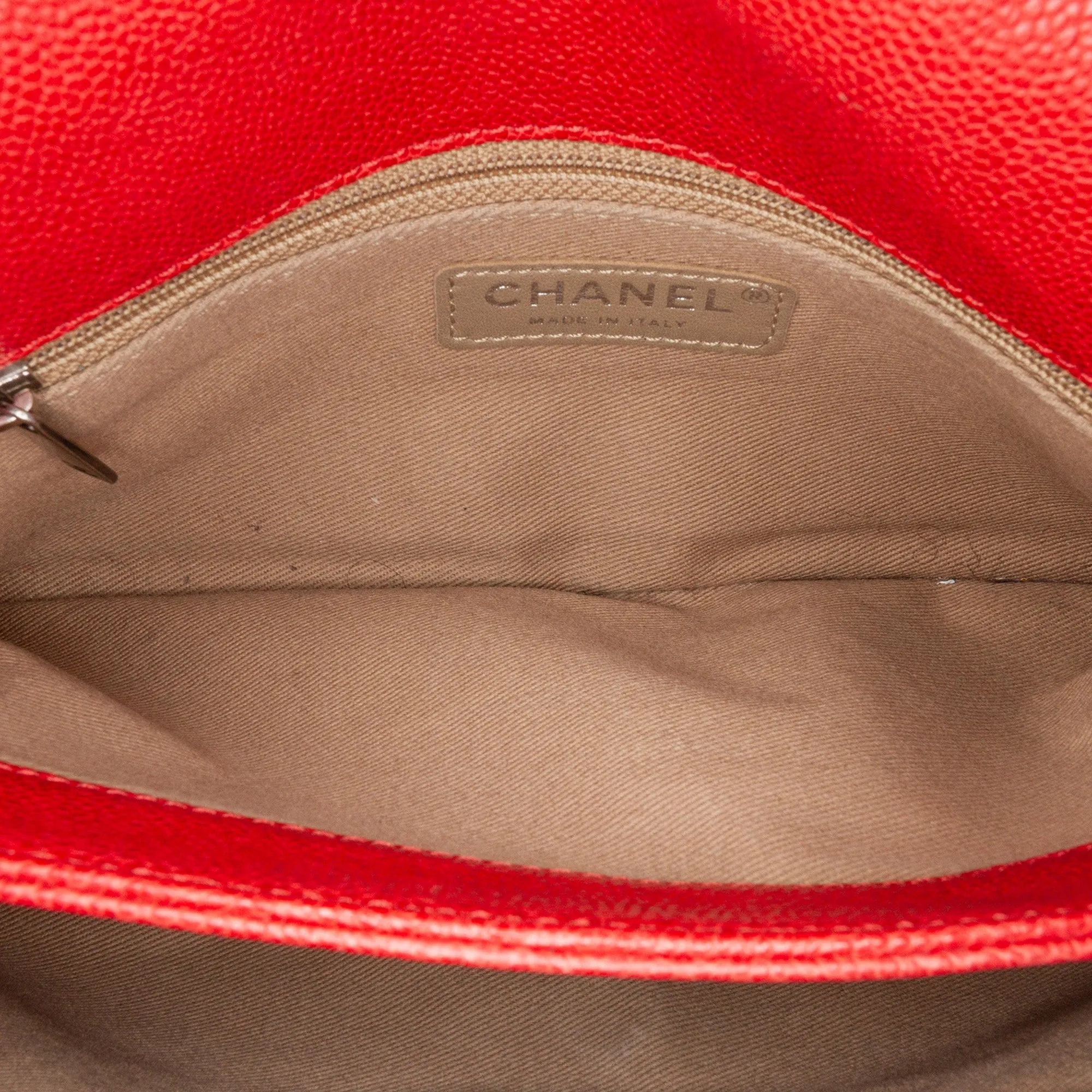 Medium Quilted Caviar Simply CC Flap