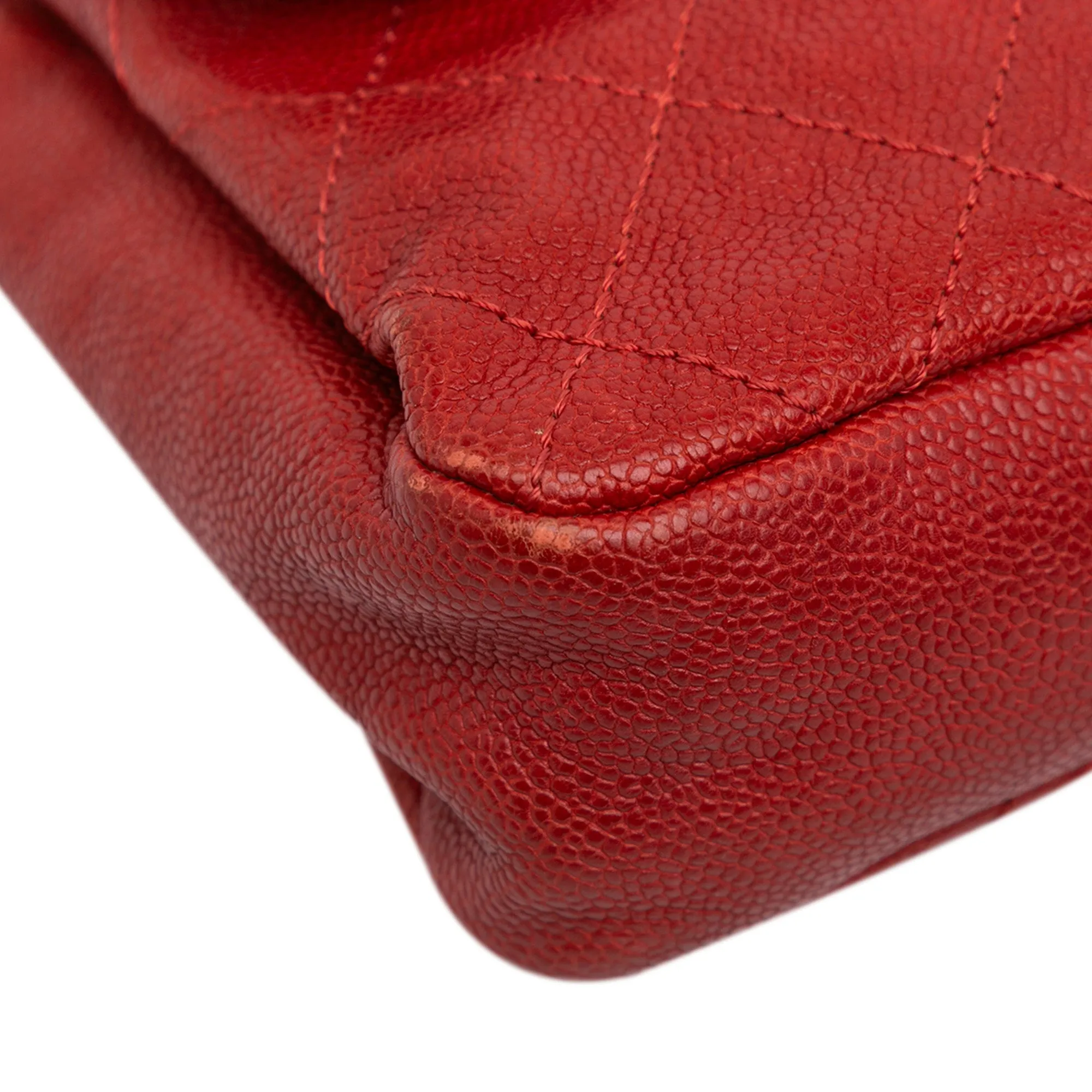 Medium Quilted Caviar Simply CC Flap