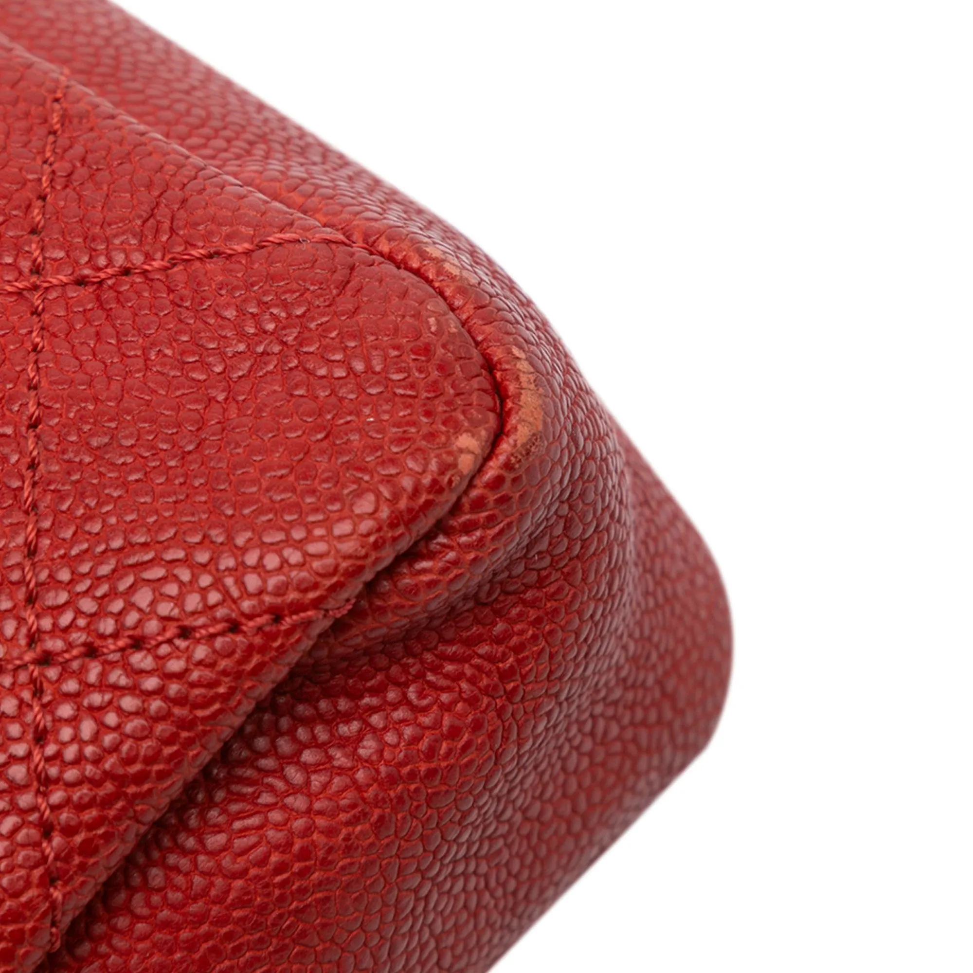 Medium Quilted Caviar Simply CC Flap