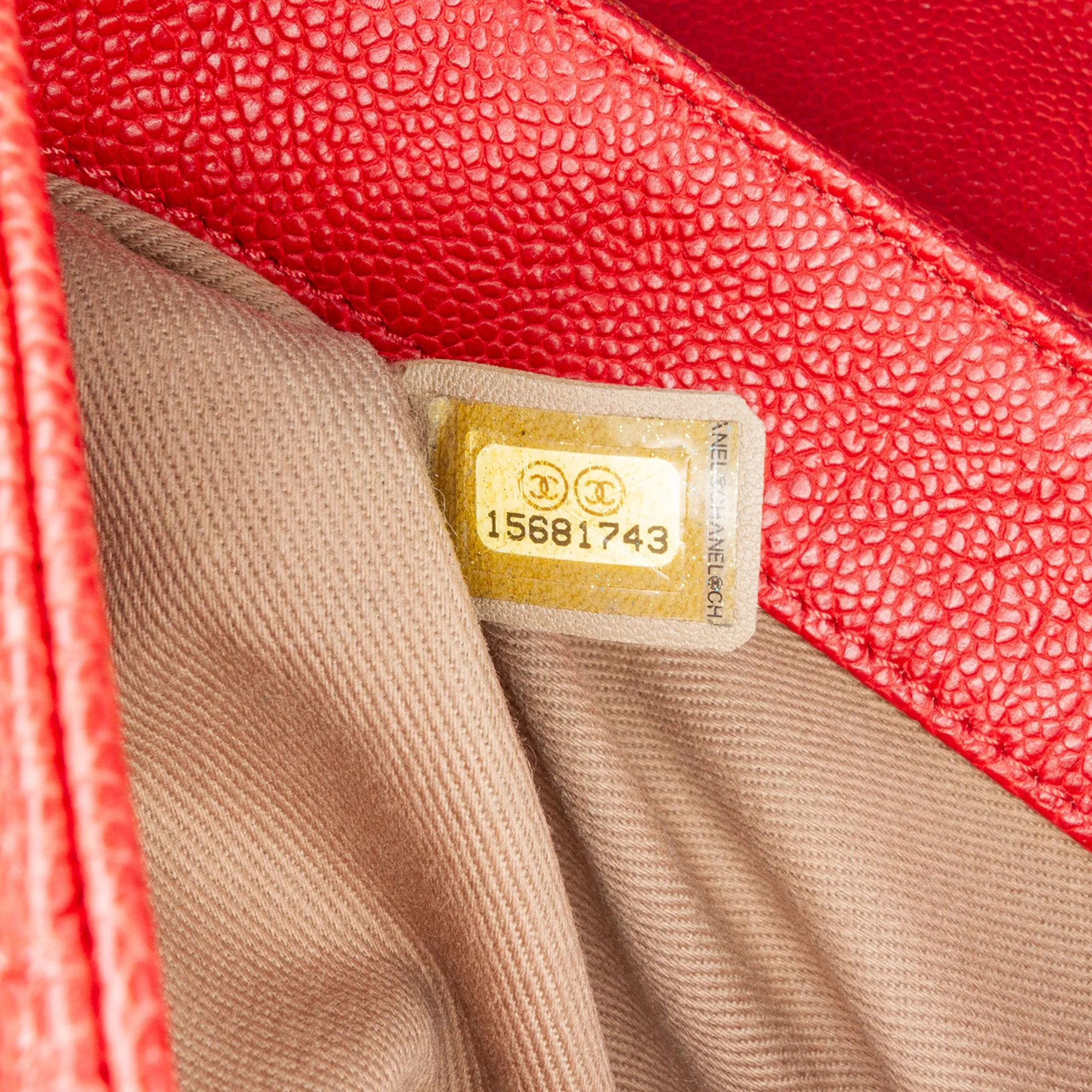 Medium Quilted Caviar Simply CC Flap