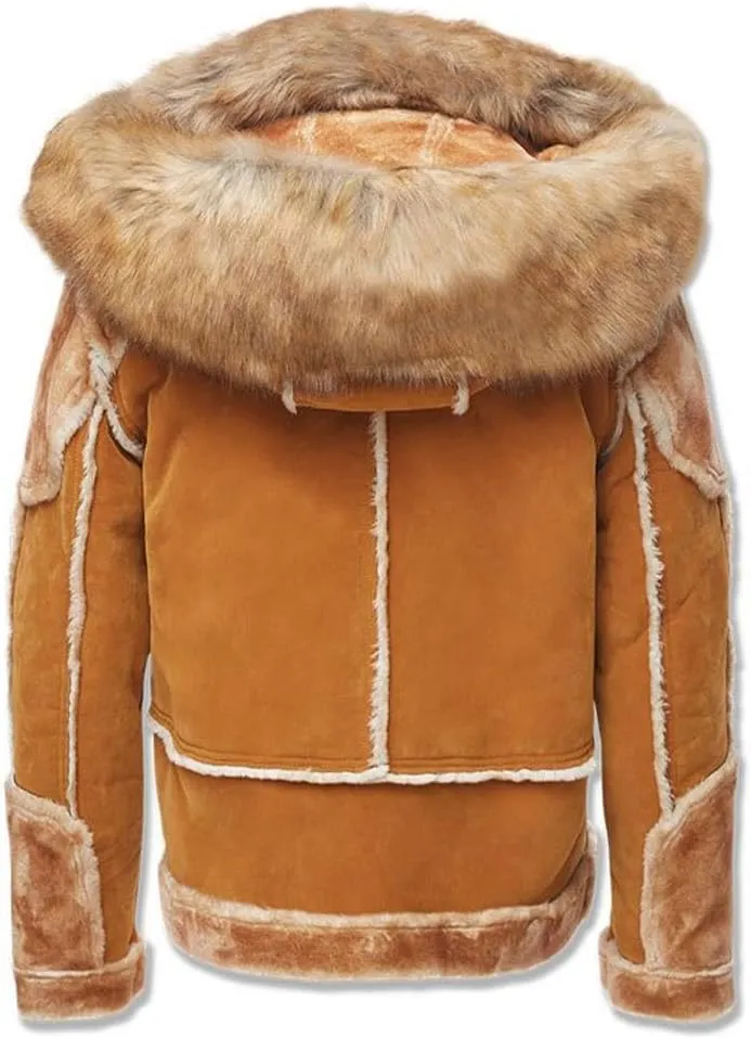 Men EL Jefe Shearling Moto Jacket (Black)
