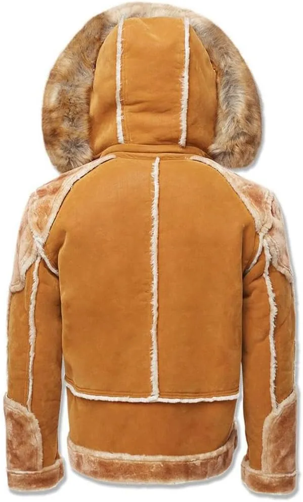 Men EL Jefe Shearling Moto Jacket (Black)
