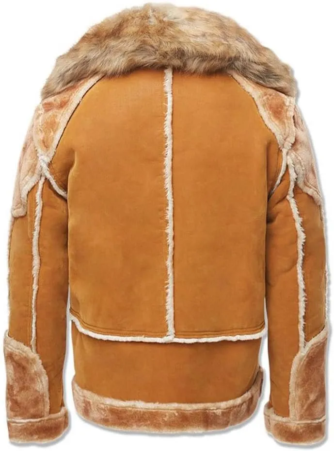 Men EL Jefe Shearling Moto Jacket (Black)