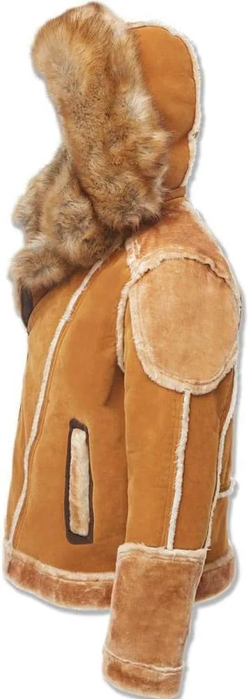 Men EL Jefe Shearling Moto Jacket (Black)