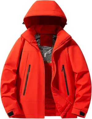 Men Lightweight Down Puffer Jakcet, Repellent Zip Up Long Sleeve Quilted Jackets Waterproof Packable Down Jacket Outdoor