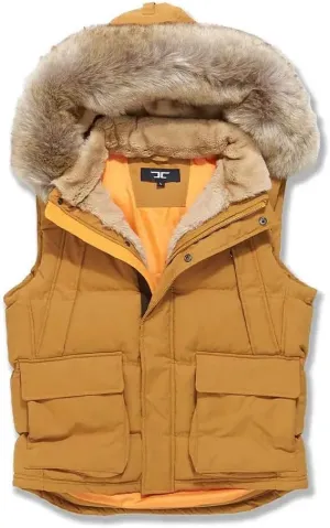 Men Yukon Fur Puffer Vest (Wheat)