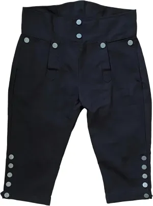 Mens Colonial Knee Breeches 18th Century Pants Fall Front Style