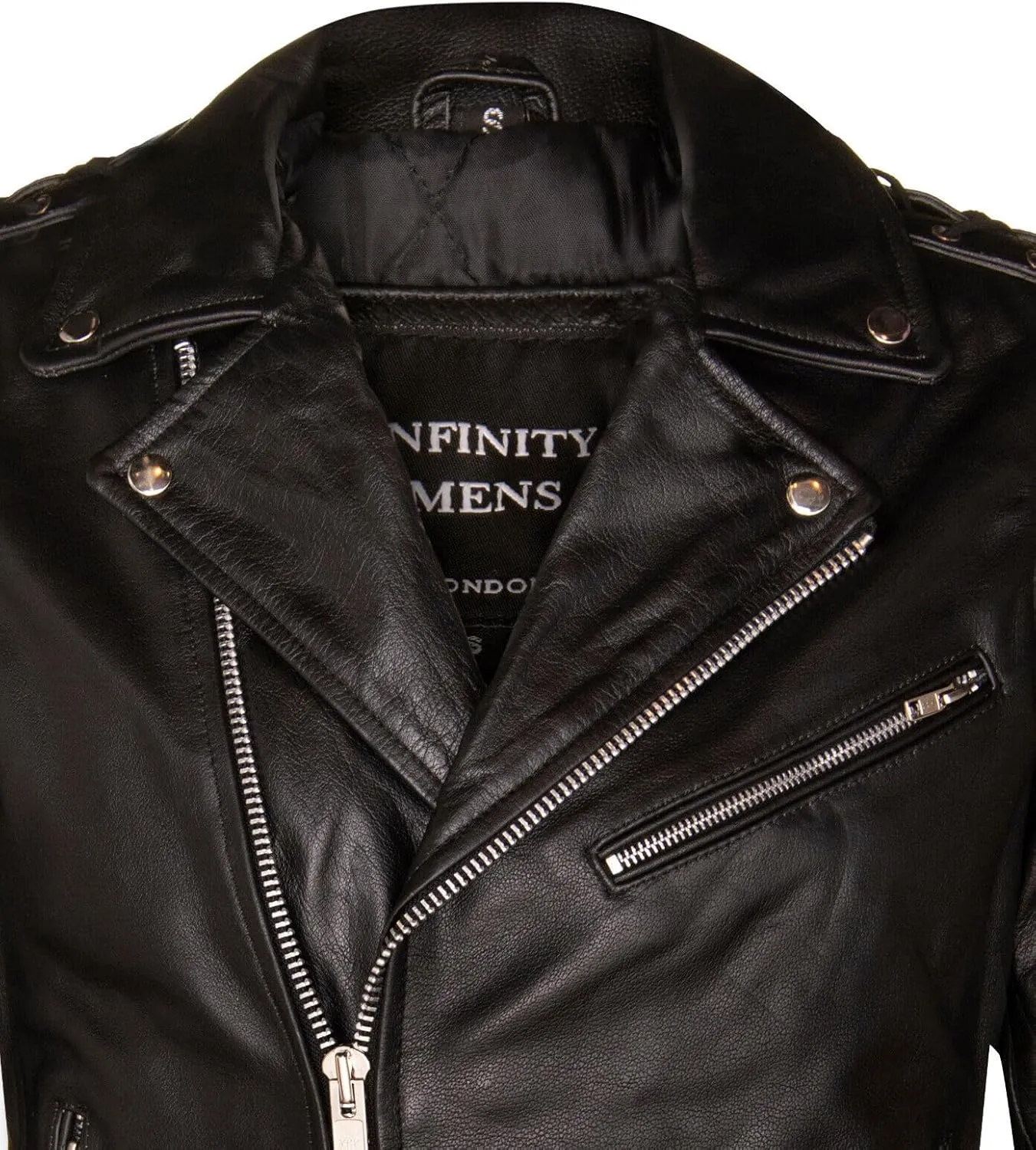 Mens Fringe Hide Leather Brando Tasseled Motorcycle Jacket Retro Biker