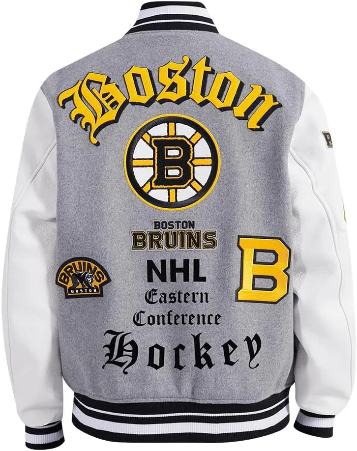 Mens NHL Old English Varsity Jacket
