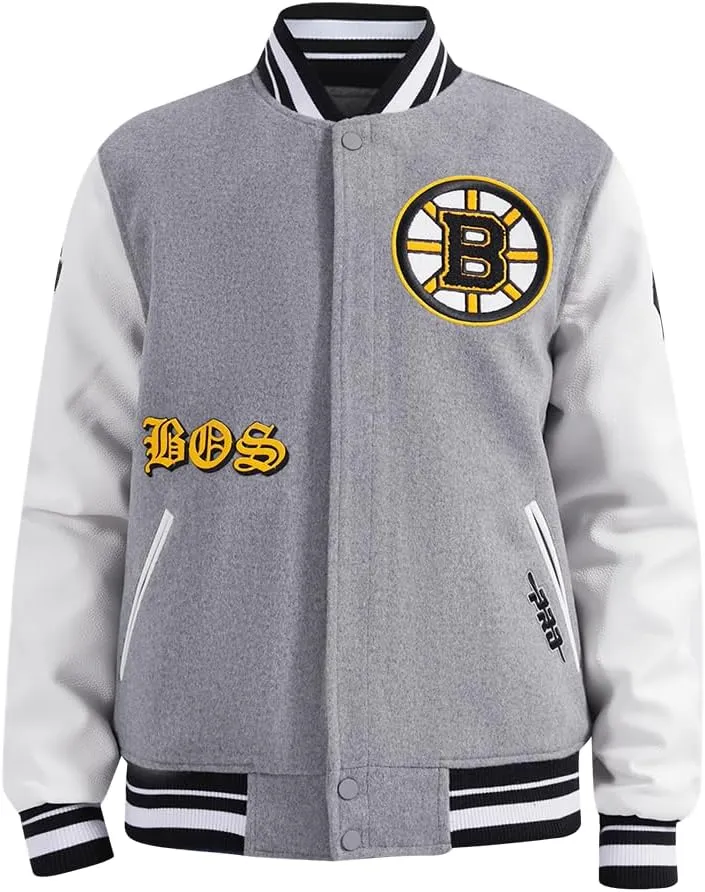 Mens NHL Old English Varsity Jacket