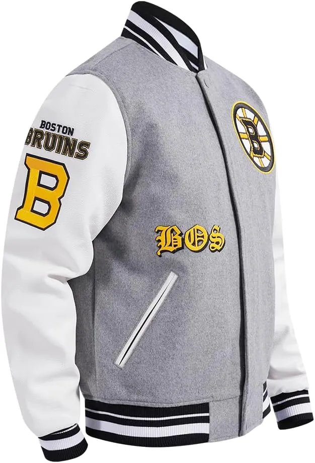 Mens NHL Old English Varsity Jacket