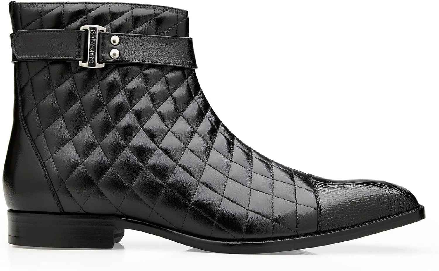 Men's R80 Libero Genuine Ostrich Leg and Quilted Leather Boot