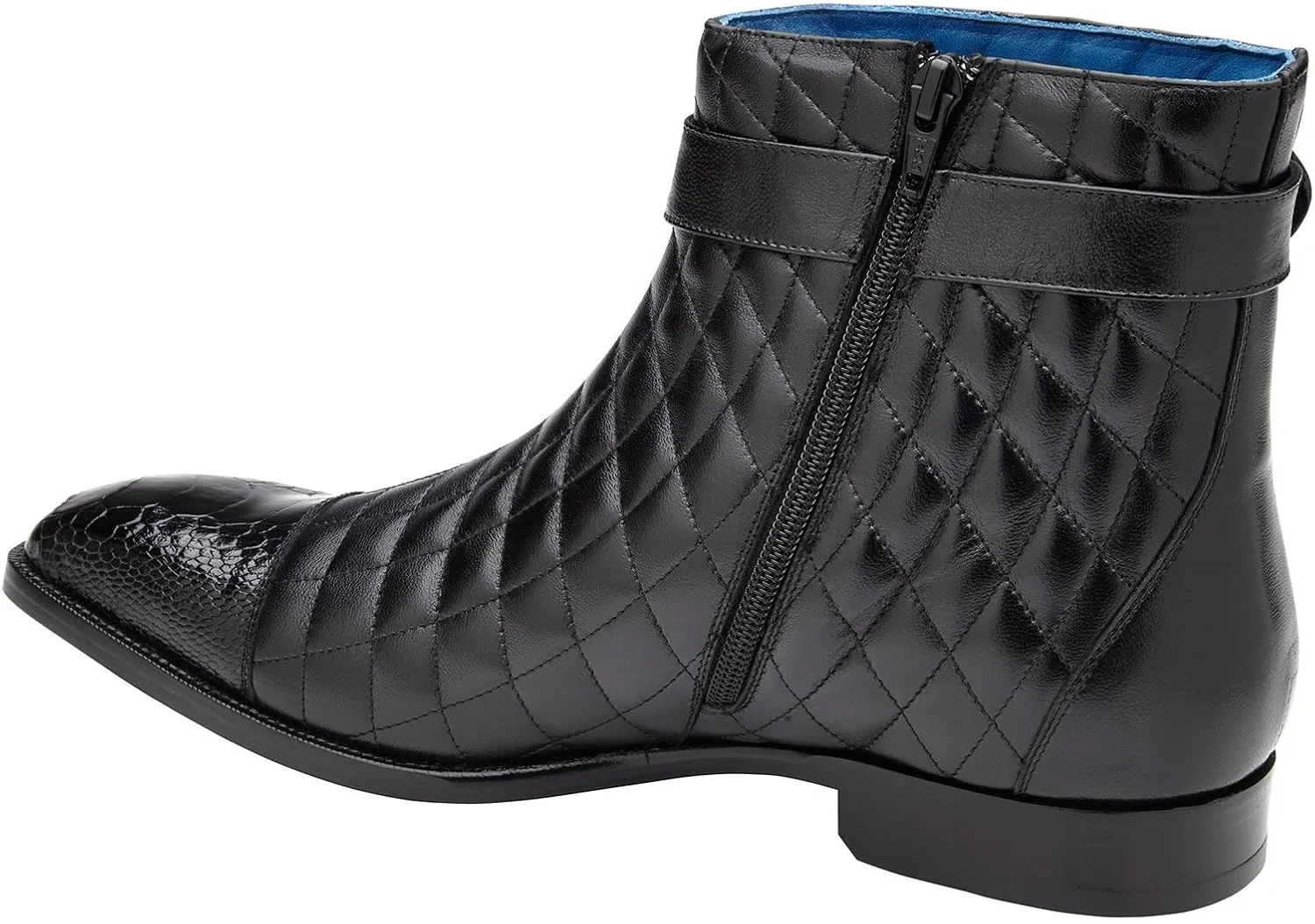 Men's R80 Libero Genuine Ostrich Leg and Quilted Leather Boot