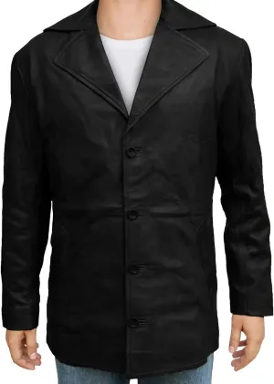 Mens Retro Designer Classic Real Leather Winter Jackets And Coats