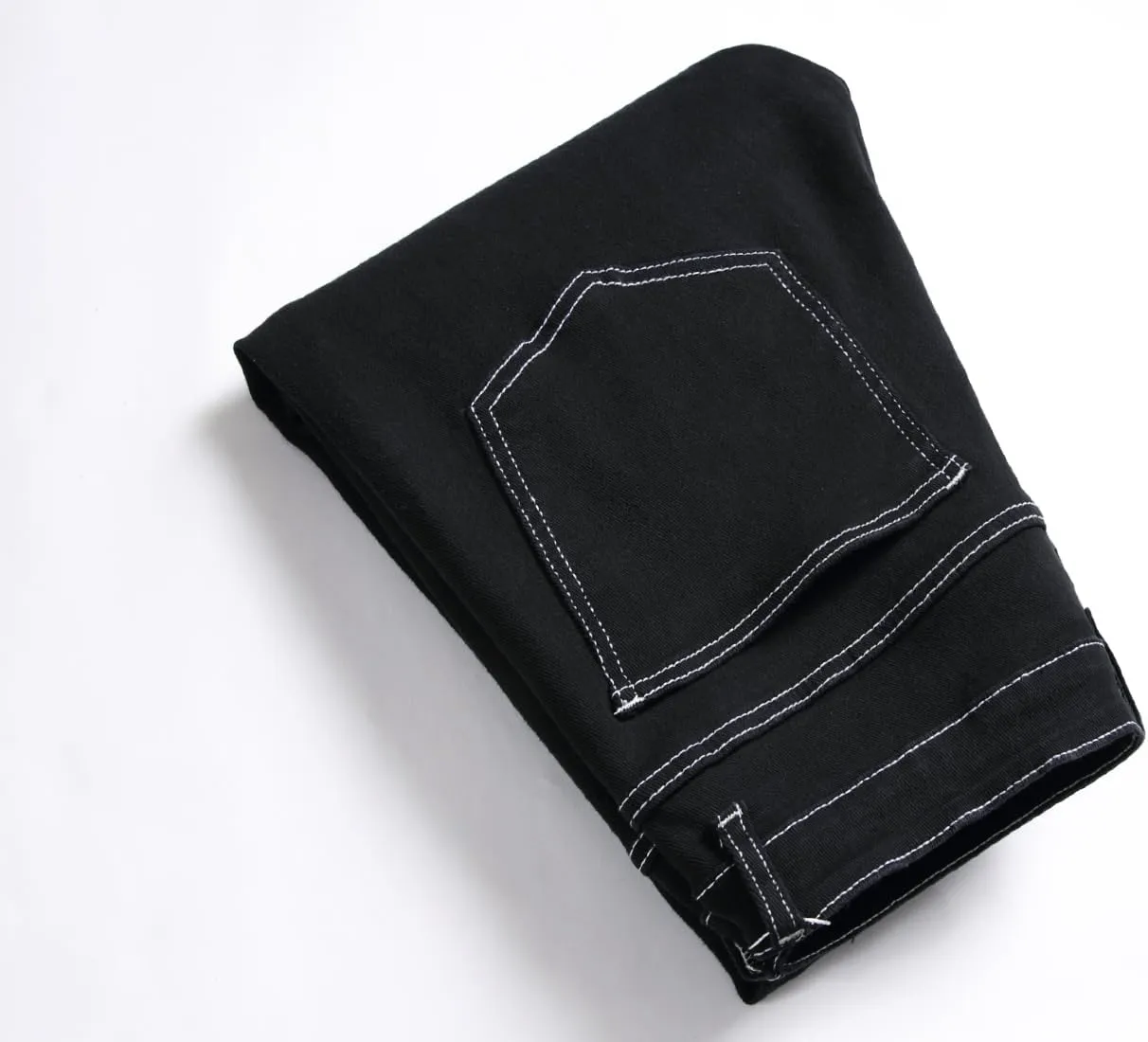Men's Slim Fit Stretch Jeans Ripped Skinny Jeans for Men, Fashion Straight Leg Comfort Flex Waist Cargo Denim Pants