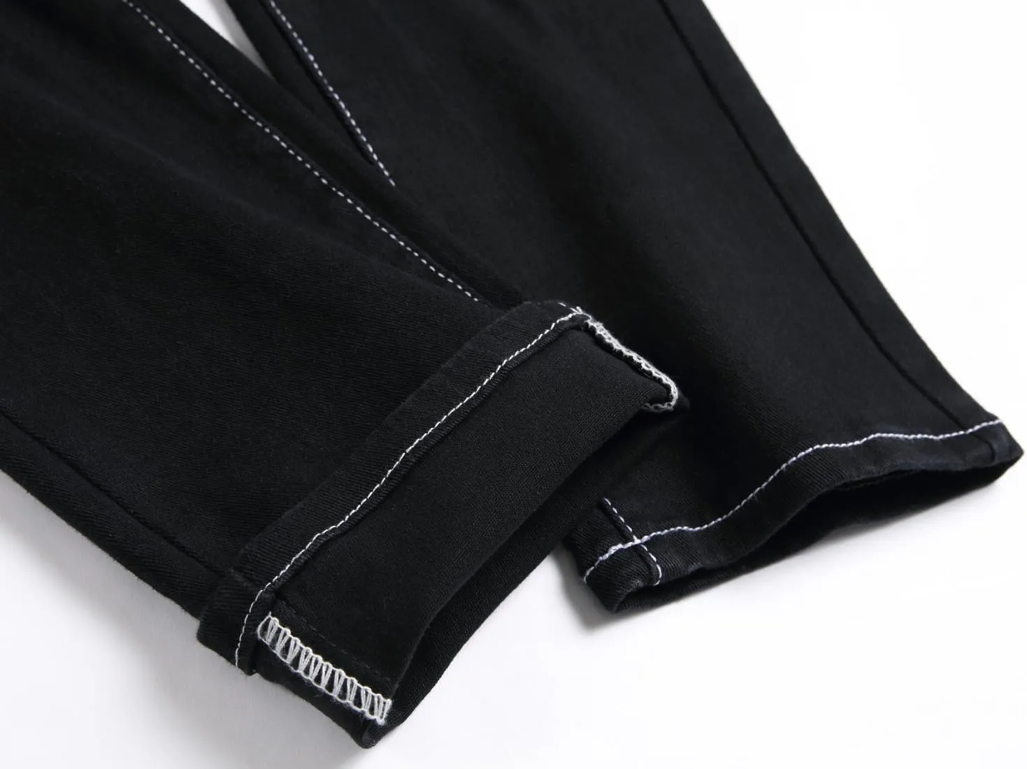 Men's Slim Fit Stretch Jeans Ripped Skinny Jeans for Men, Fashion Straight Leg Comfort Flex Waist Cargo Denim Pants