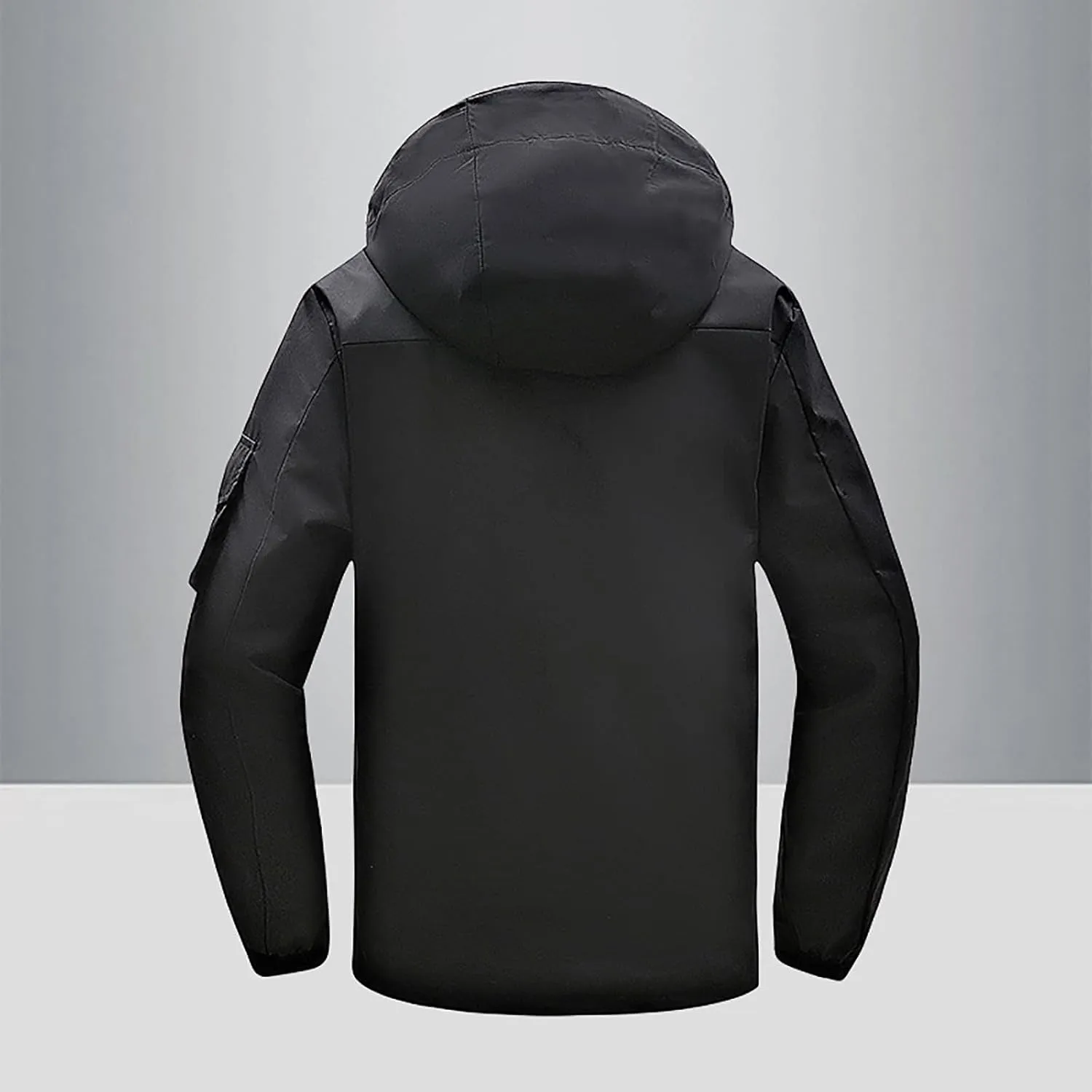 Mens Windbreaker Jackets Lightweight Rain Jacket Men Waterproof Winter Outdoor Coat for Men with Detachable Lining S-5XL