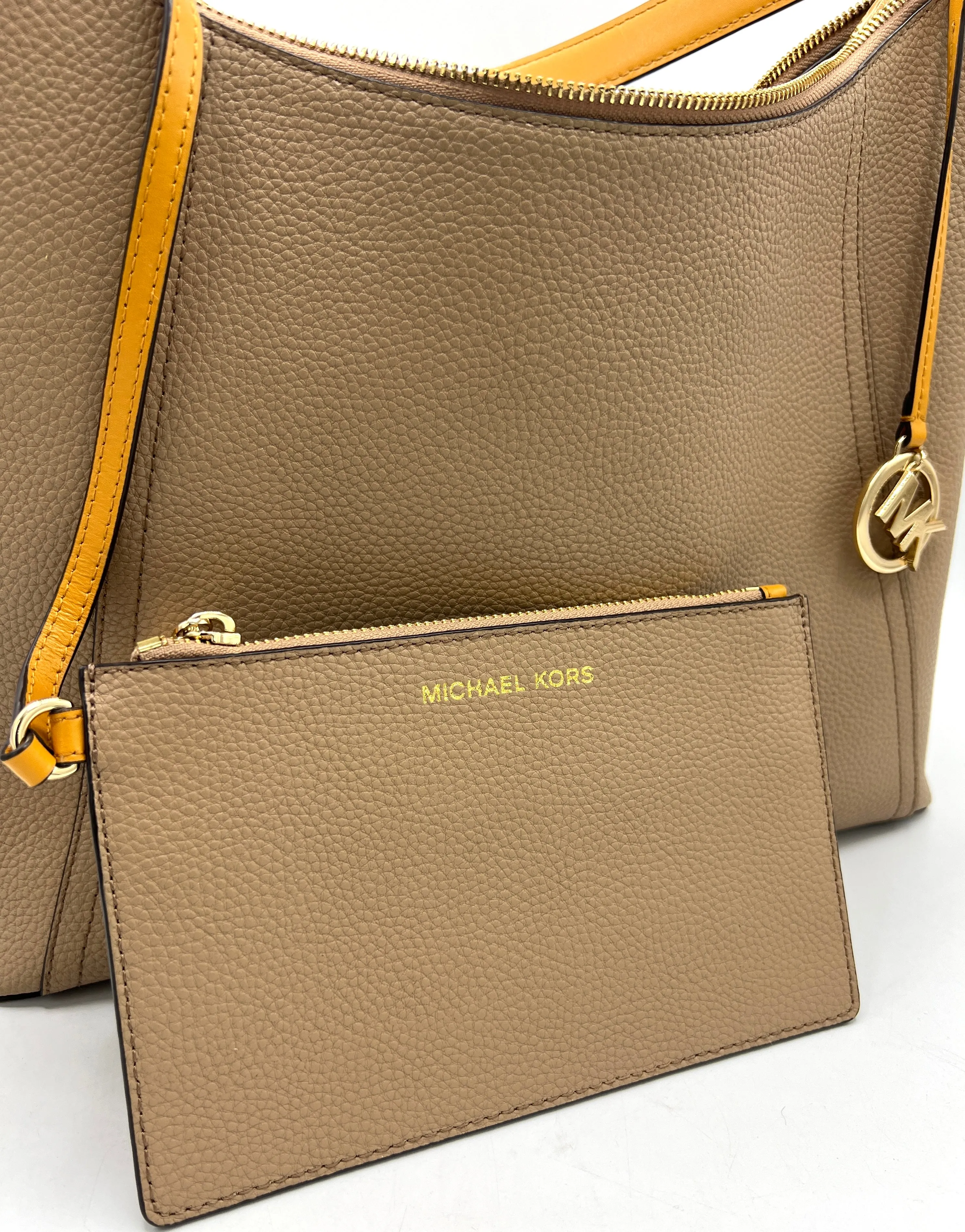 Michael Kors Kimberly Studded Shoulder Bag with Removable Clutch