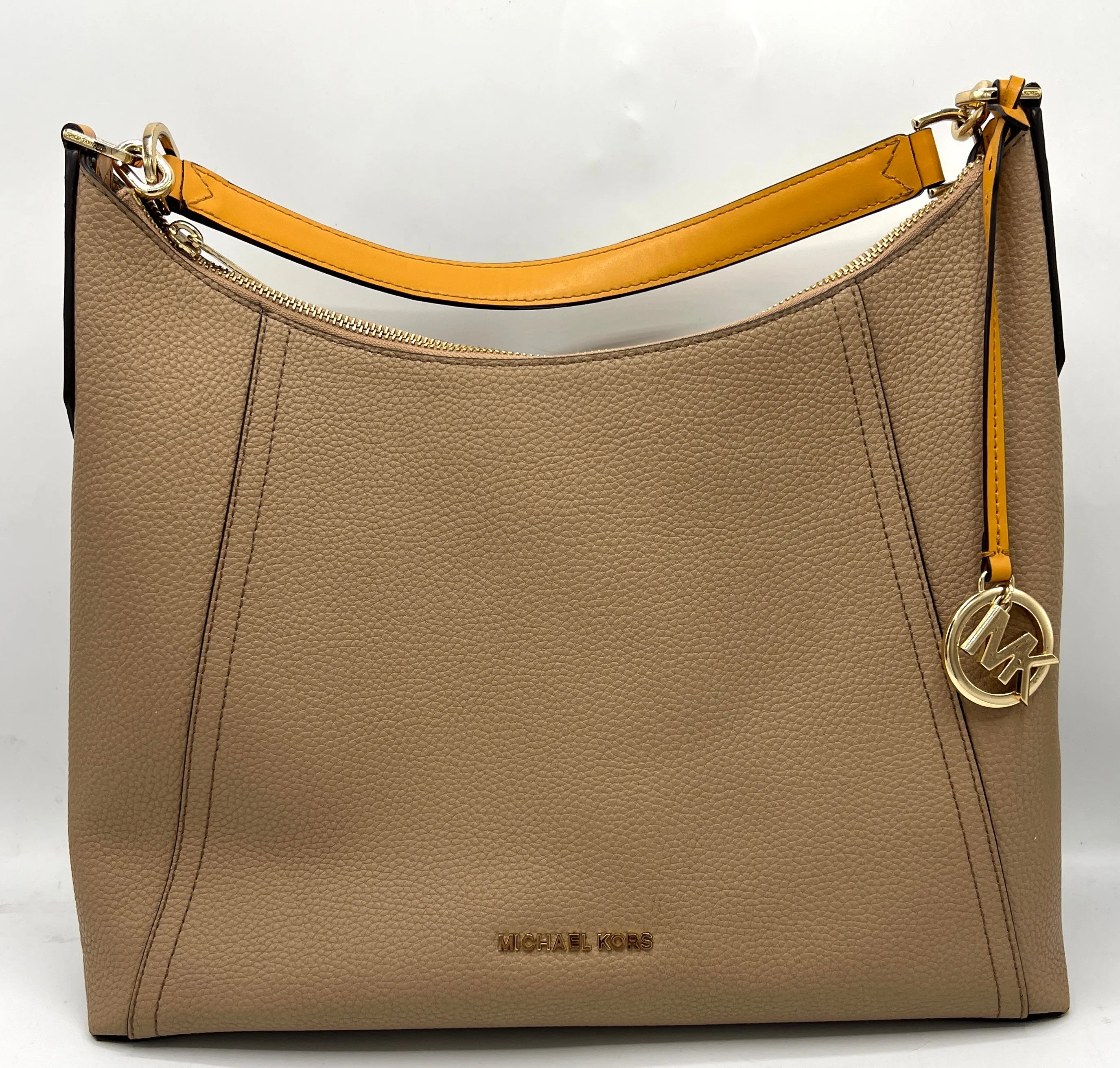 Michael Kors Kimberly Studded Shoulder Bag with Removable Clutch