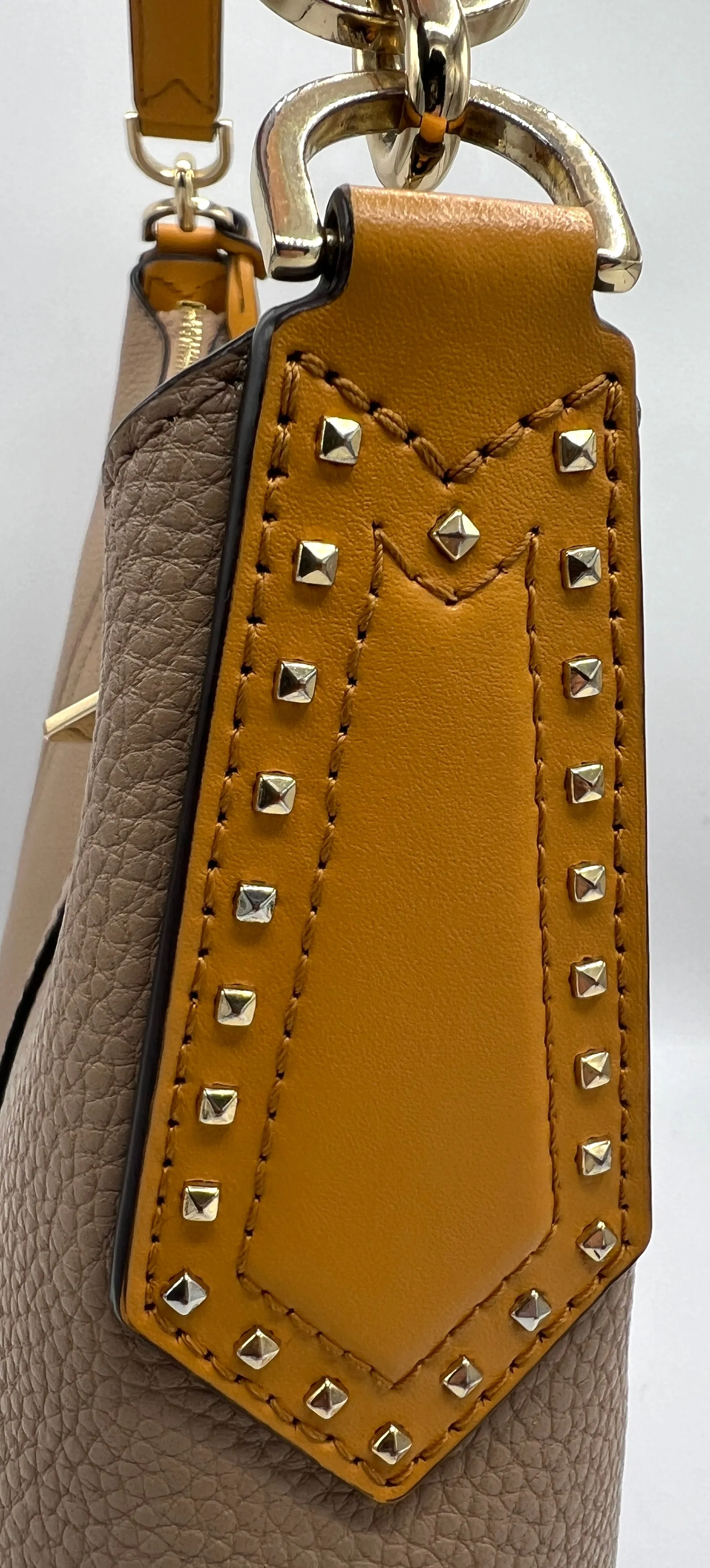 Michael Kors Kimberly Studded Shoulder Bag with Removable Clutch