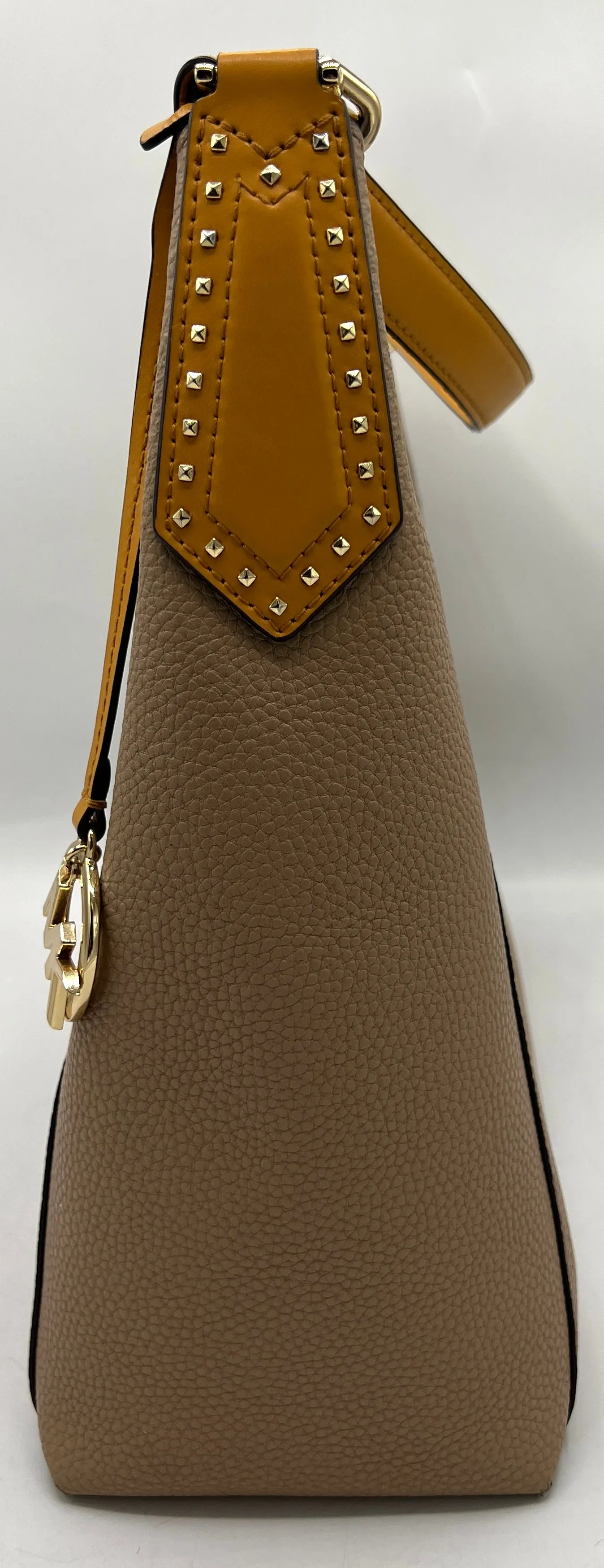 Michael Kors Kimberly Studded Shoulder Bag with Removable Clutch