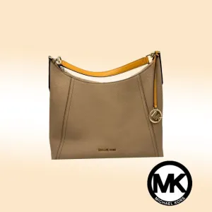 Michael Kors Kimberly Studded Shoulder Bag with Removable Clutch
