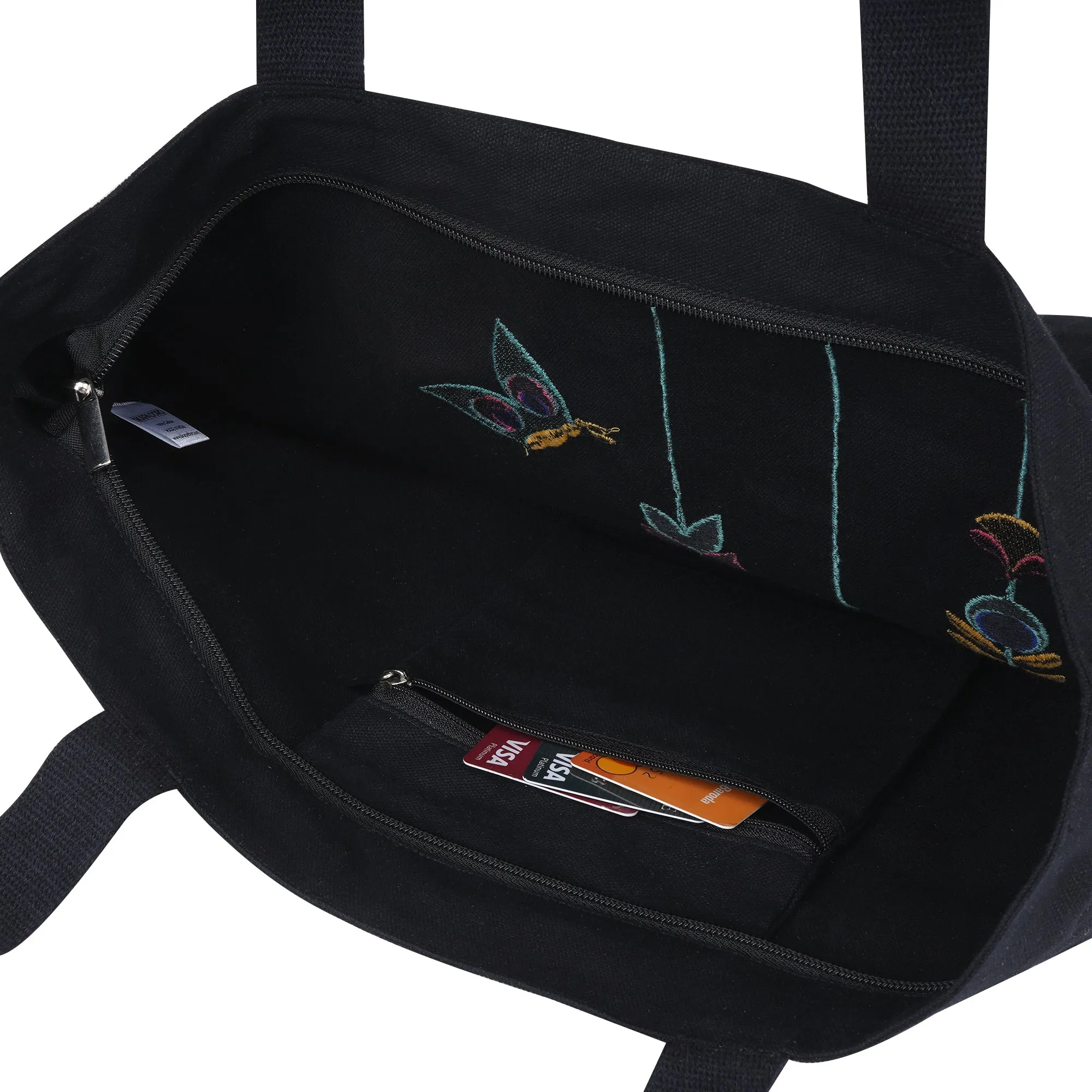 Mighty Zip Tote - Blossom Threads I Embroidered I