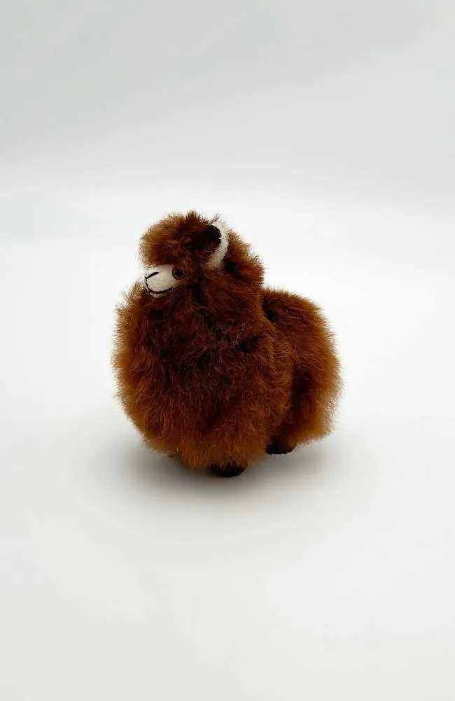 Mini Alpaca Keychain - White