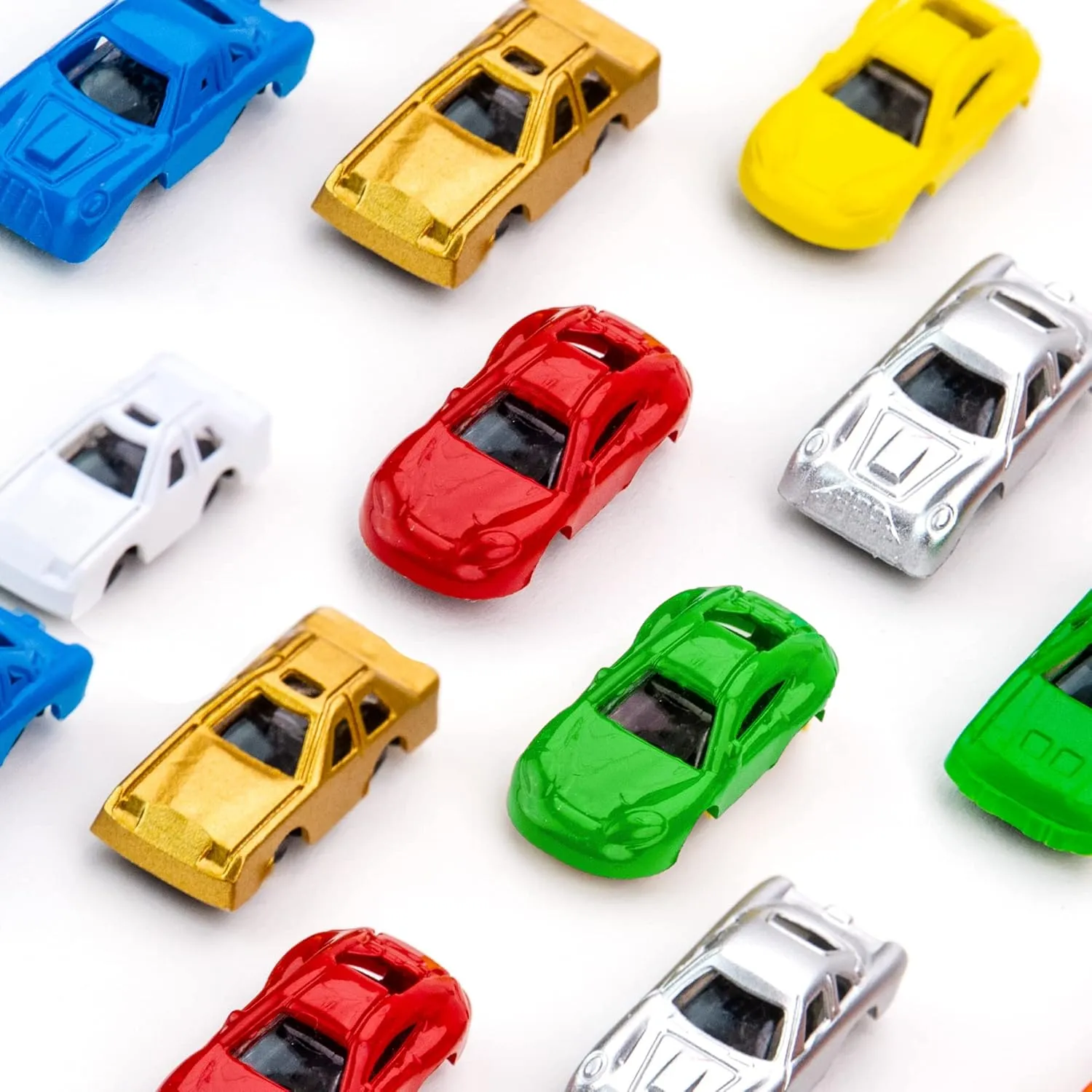 Mini Cars for Kids - Plastic Car Toys Bulk - Easter Egg Fillers - 100 Pcs Little Cars - Tiny Plastic Toys for Goody Bags, Party Favors, Classroom Prizes