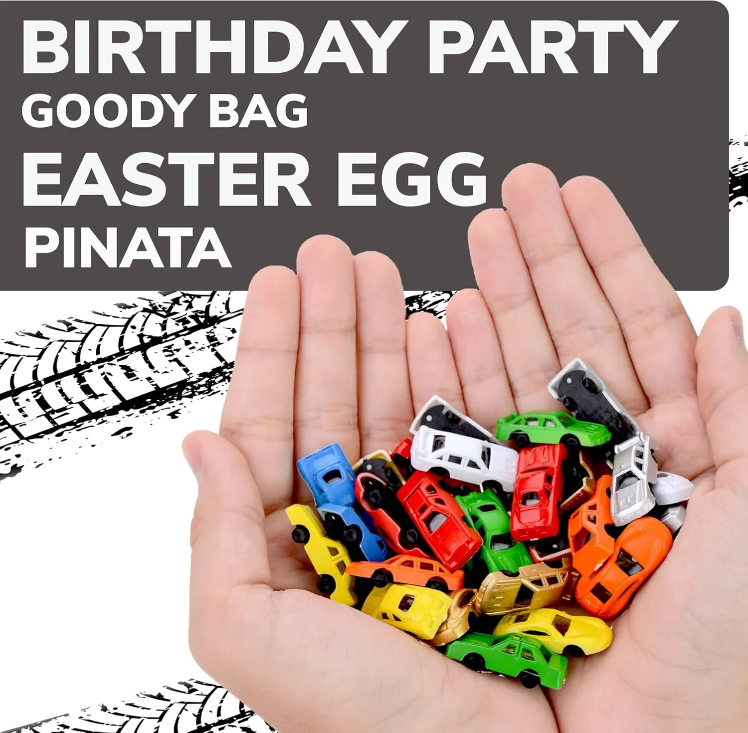 Mini Cars for Kids - Plastic Car Toys Bulk - Easter Egg Fillers - 100 Pcs Little Cars - Tiny Plastic Toys for Goody Bags, Party Favors, Classroom Prizes