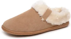 Minnetonka Women's Camp Collar Scuff Slippers
