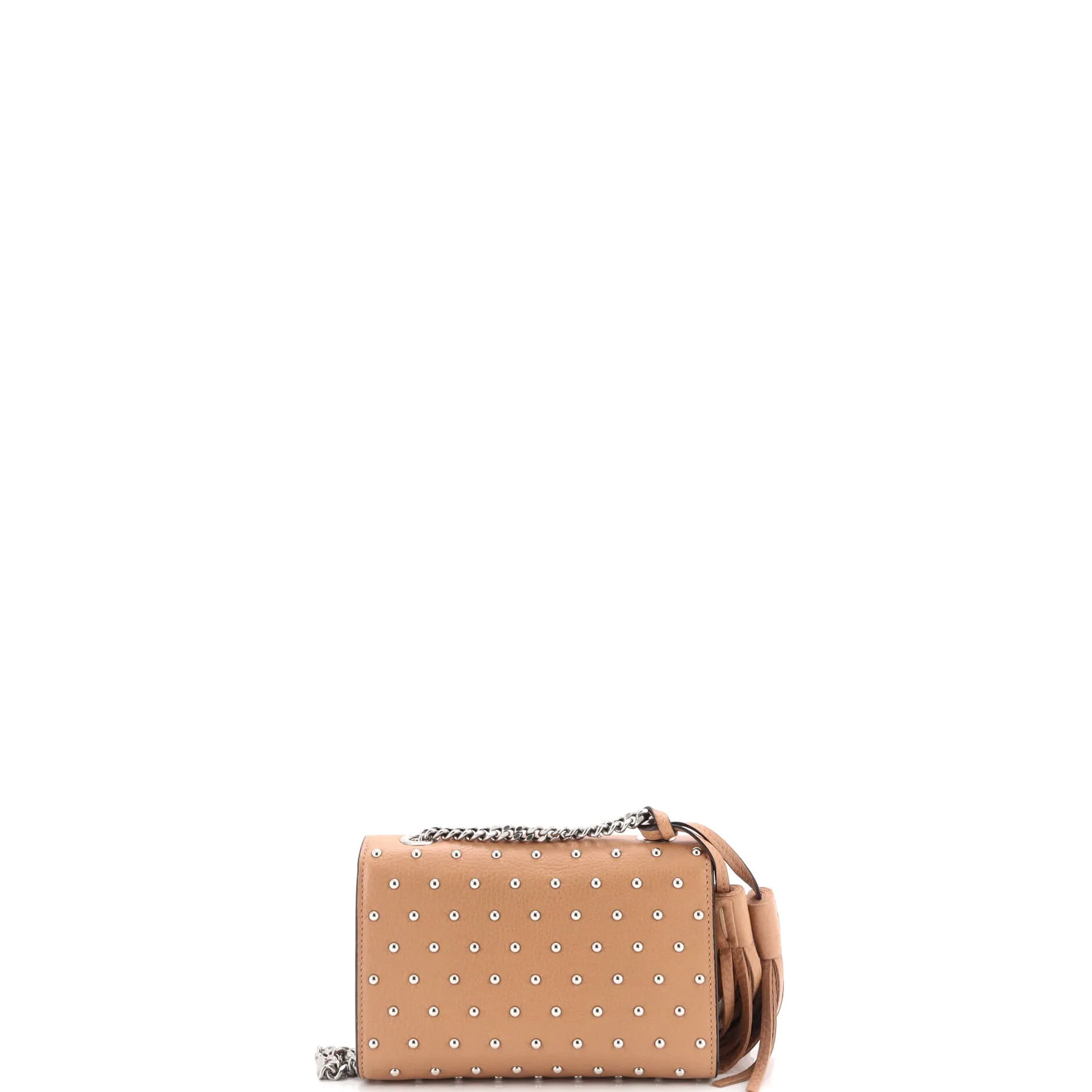 Miss Bamboo Shoulder Bag Studded Leather Small