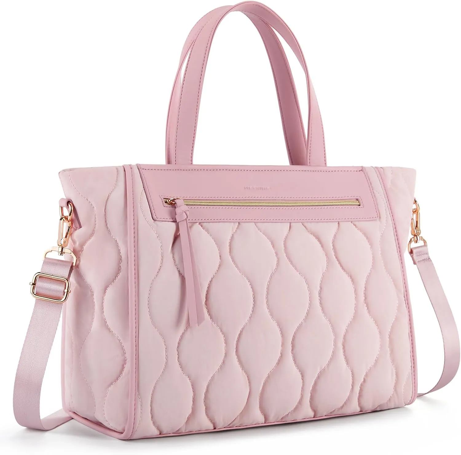 Missnine Tote Bag for Women, Lightweight Puffer Tote Bag, Large Capacity Quilted Shoulder Handbag for Travel, Work, Gym